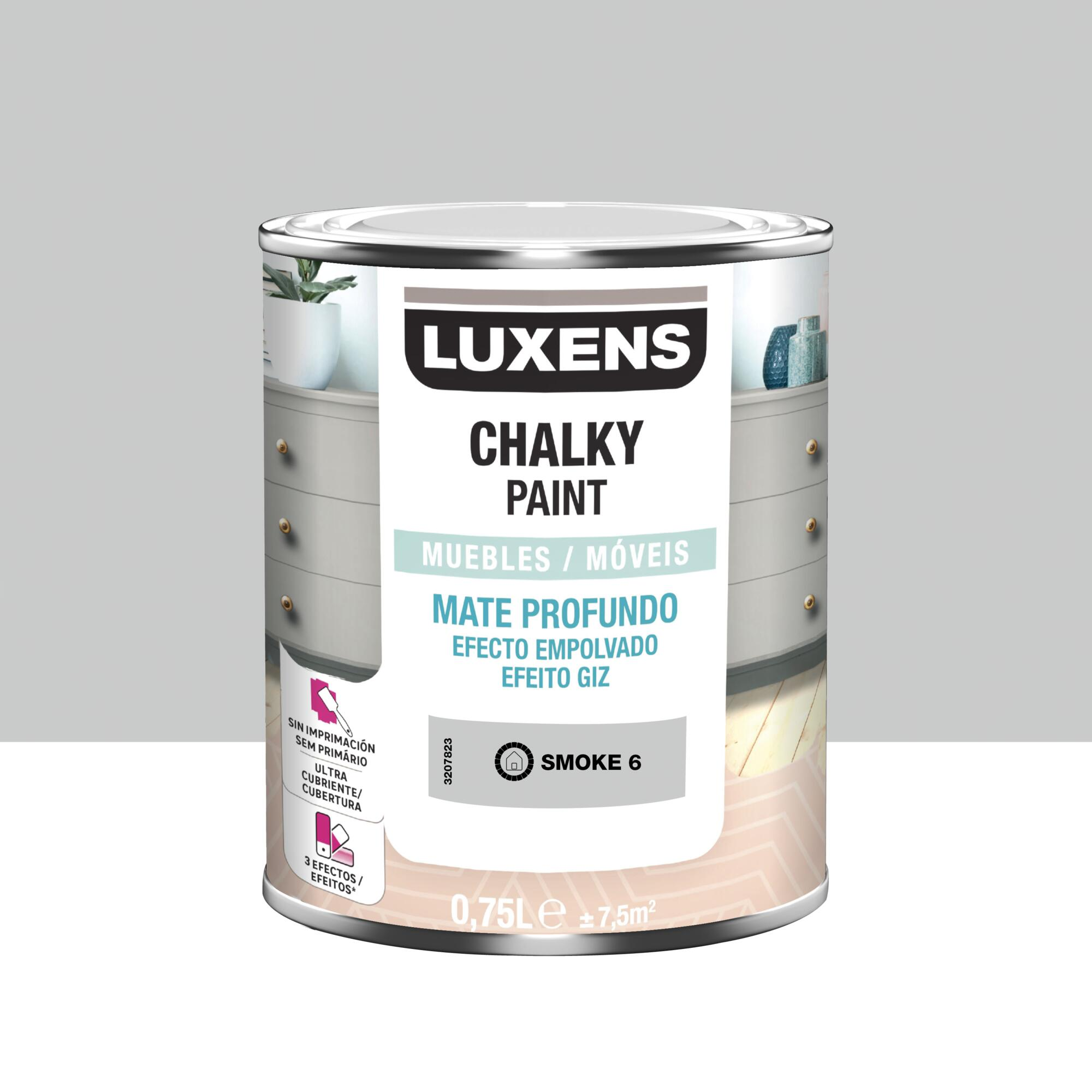 Pintura a la tiza luxens 750ml smoke 6