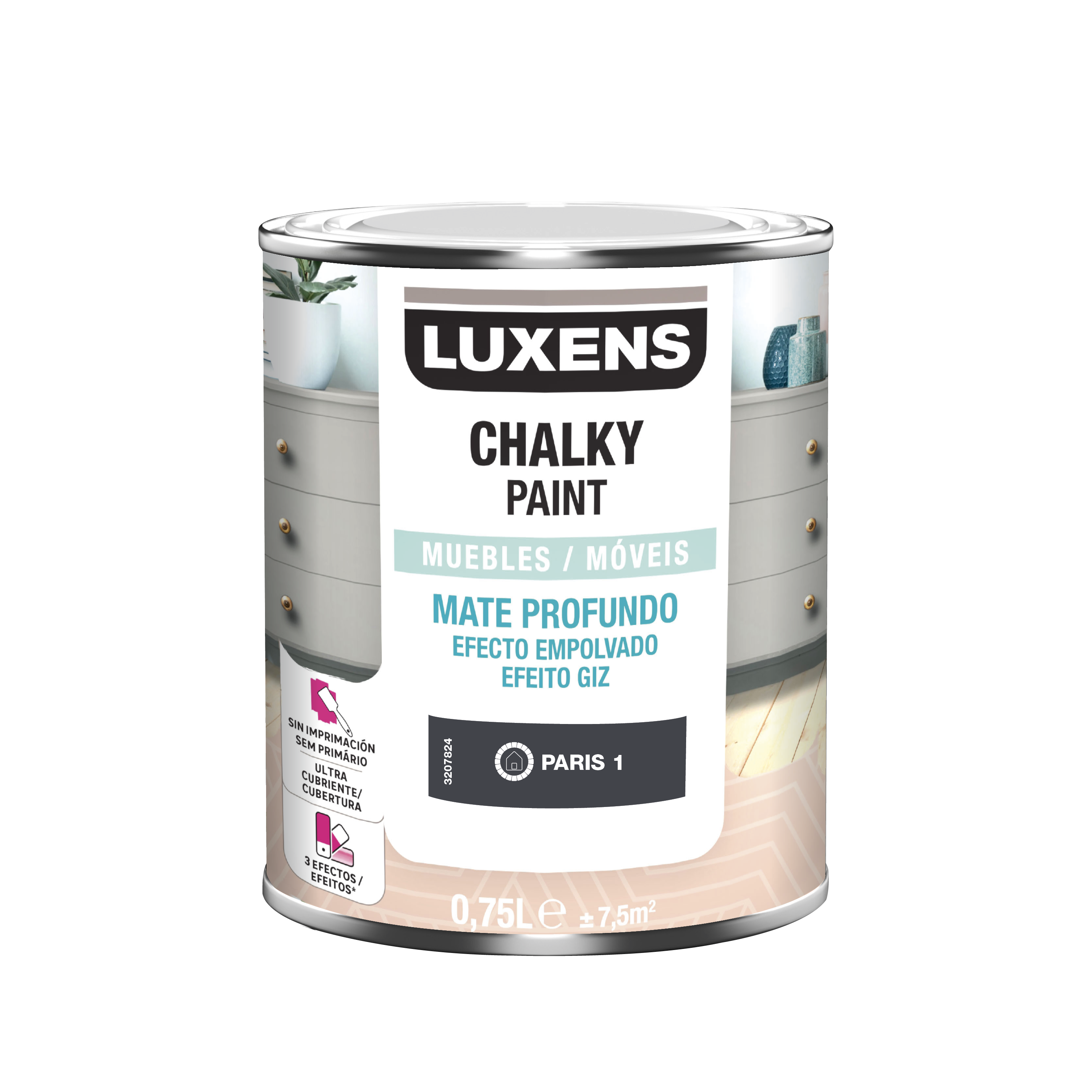 Pintura a la tiza LUXENS 750ml paris 1 - 2