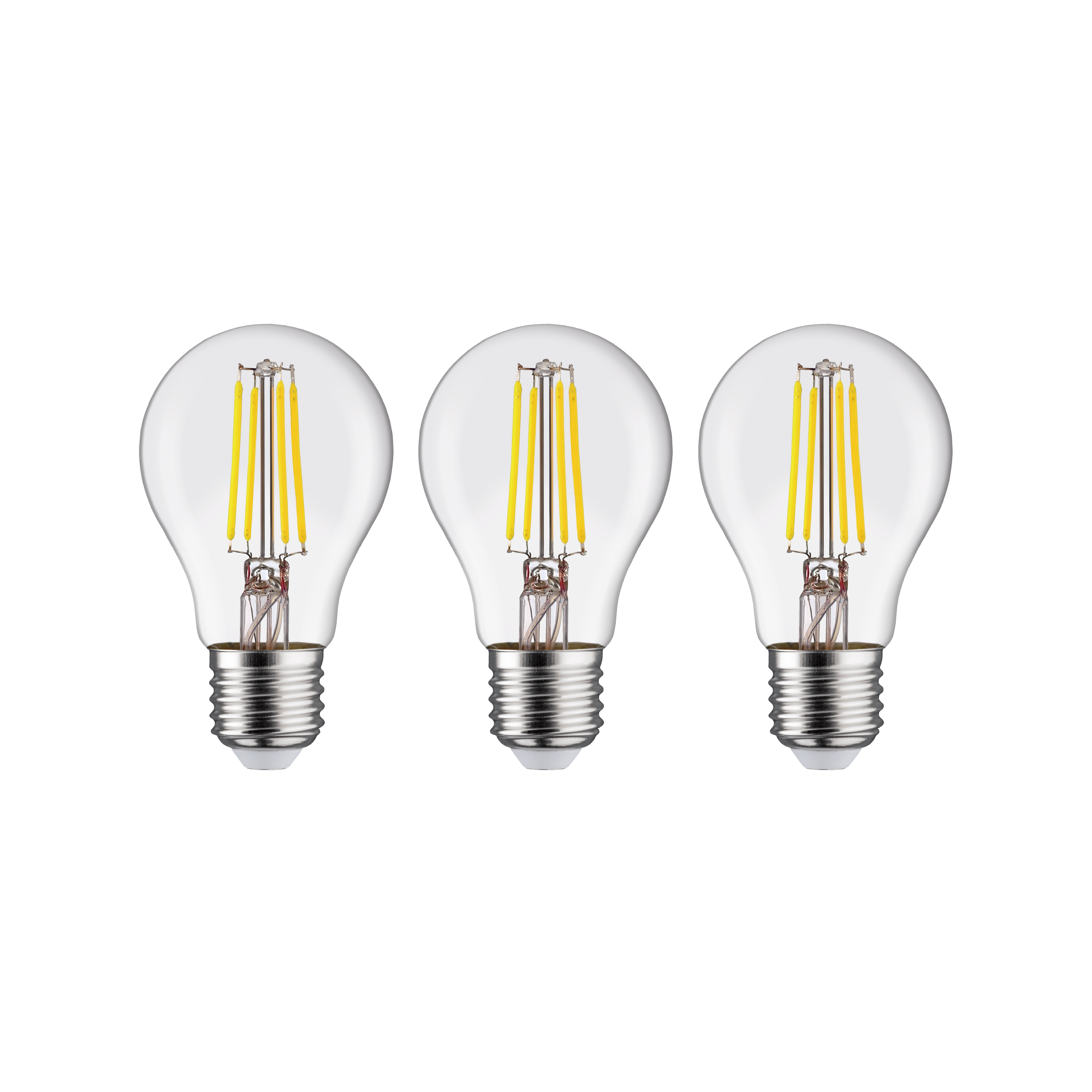 Lot de 3 ampoules led, E27, 806lm = 60W, blanc neutre, LEXMAN - 3