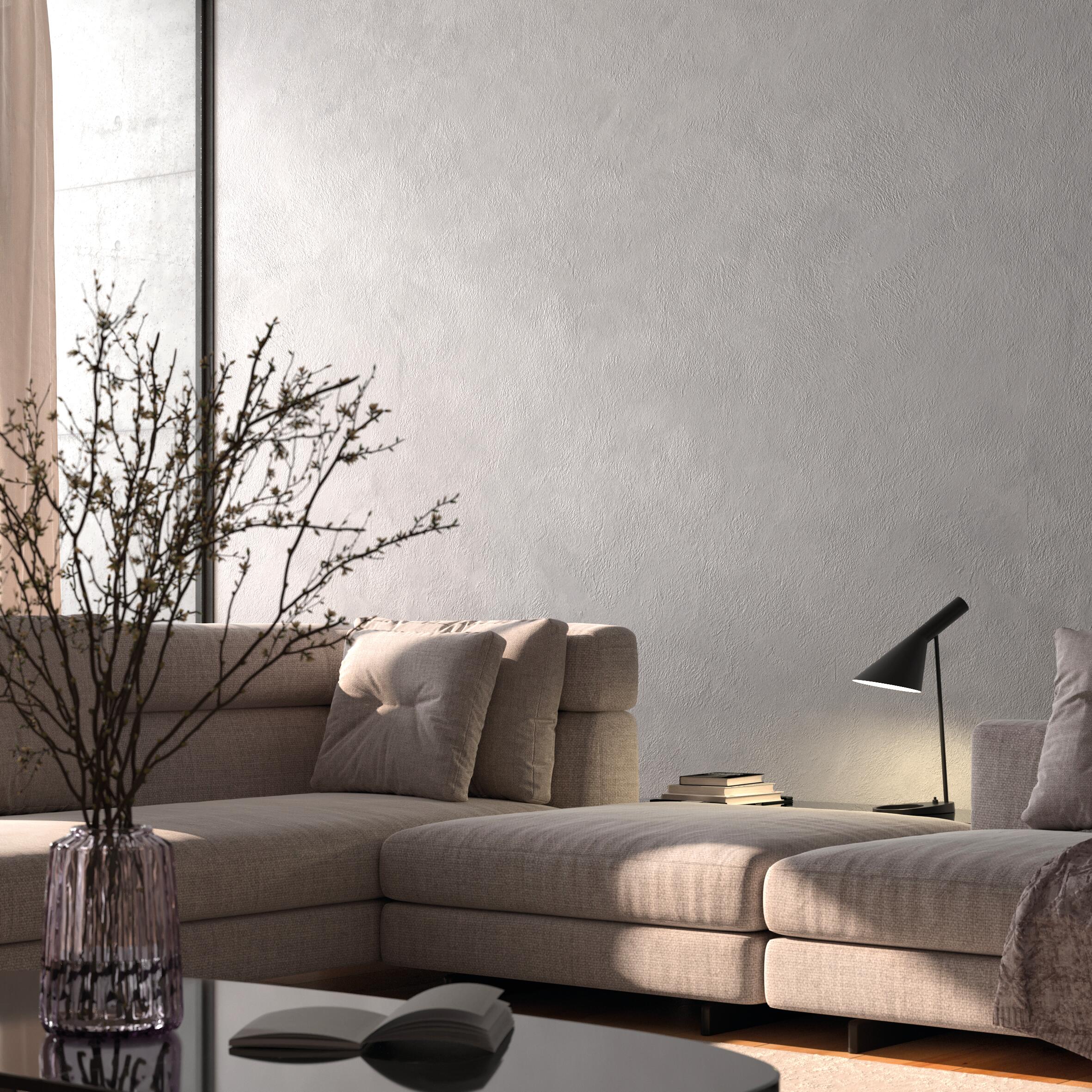 Pittura decorativa LUXENS effetto sabbiato grigio fumo di lovere 2.5 l - 3