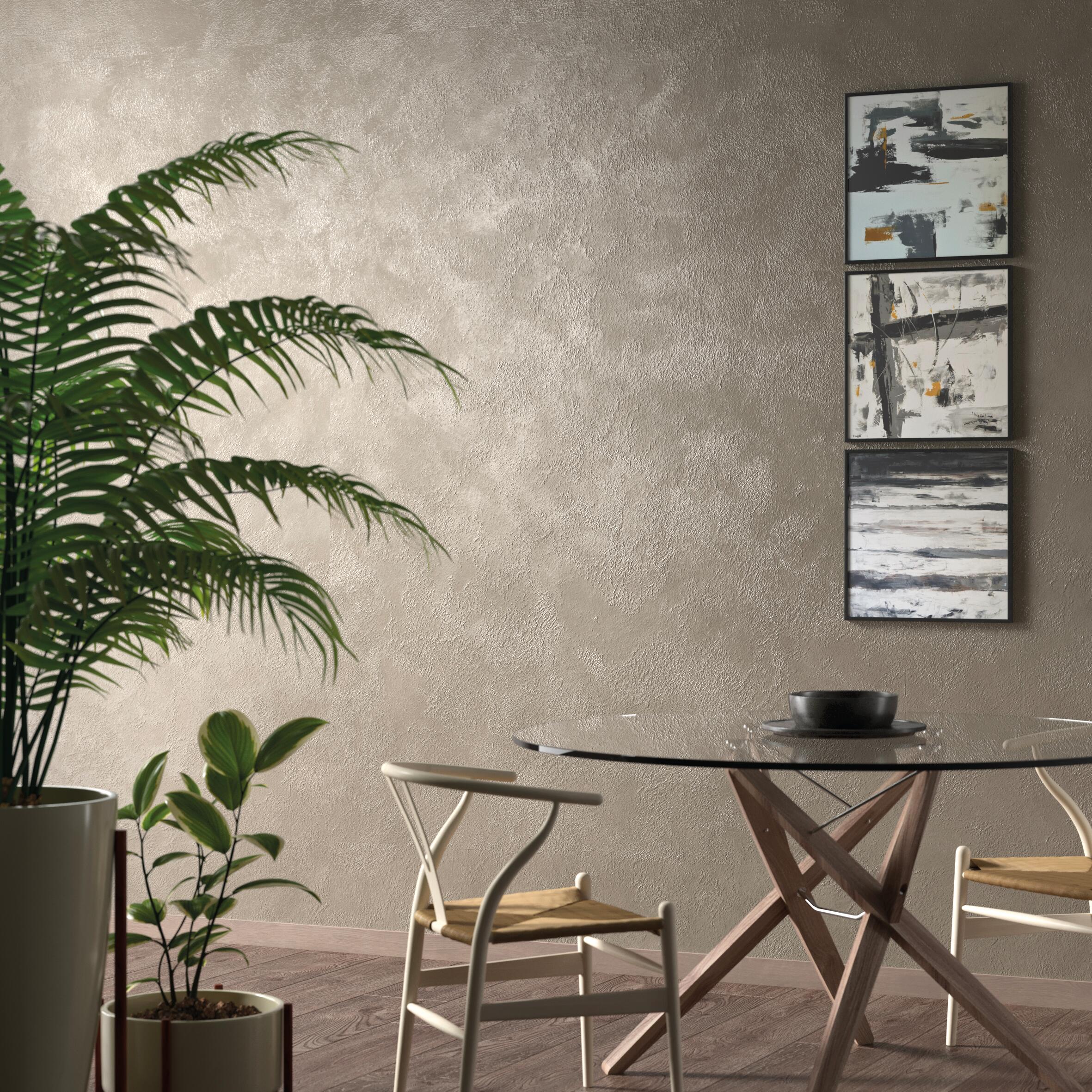 Pittura decorativa LUXENS sabbiato grigio sirio fumè 2.5 l - 5