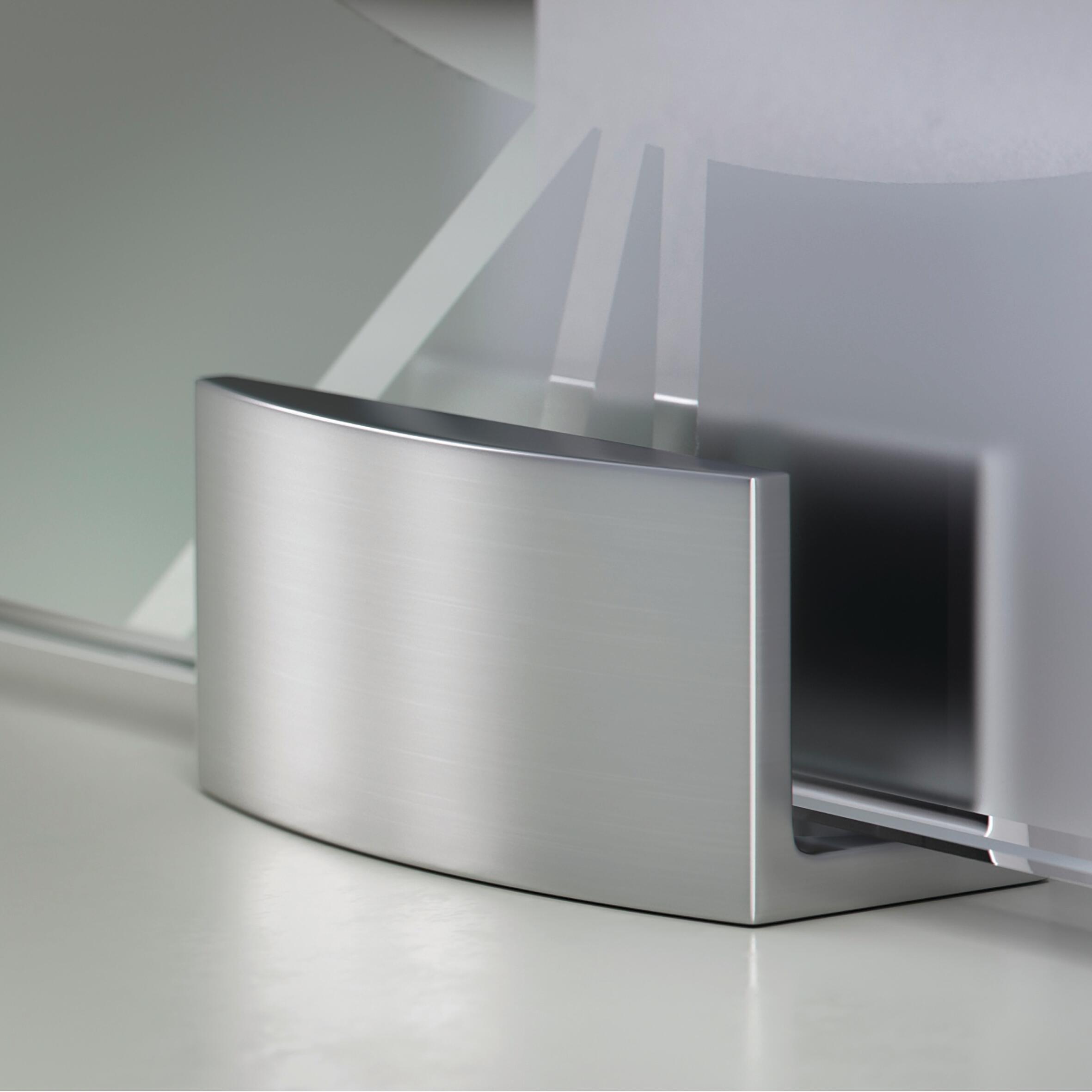 Sistema scorrevole Alu Vetro in alluminio grigio anodizzato per anta in vetro, L 200 x H 12 cm - 5