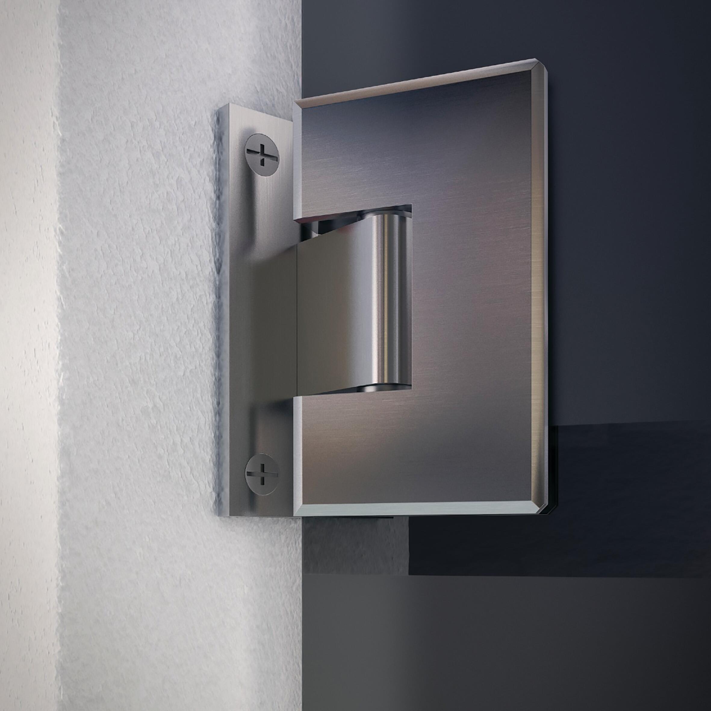 Porta battente Bora Horizon trasparente e satinato L 70 x H 210 cm reversibile - 3