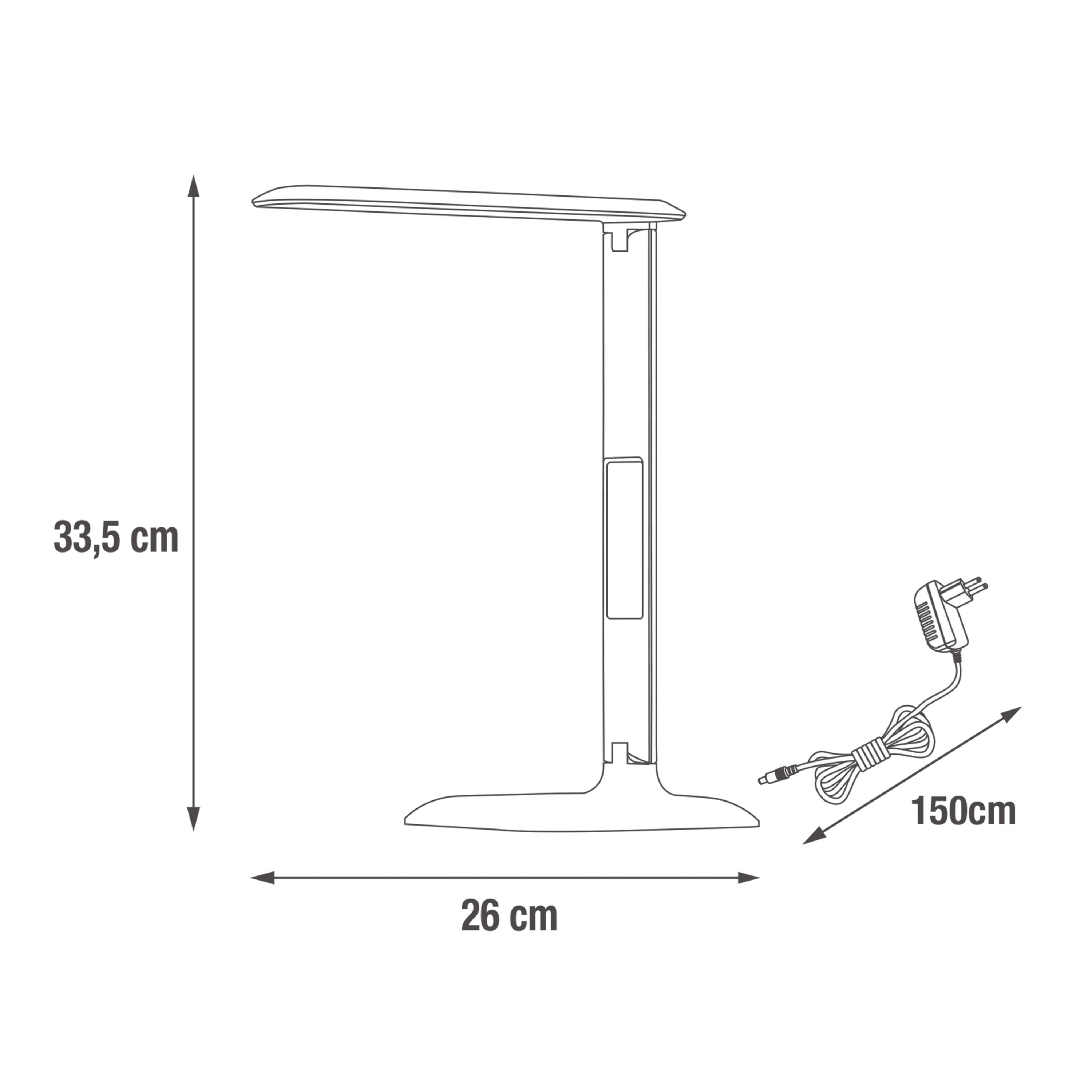 Lampa biurkowa biała 820 lm LED Inspire - 3