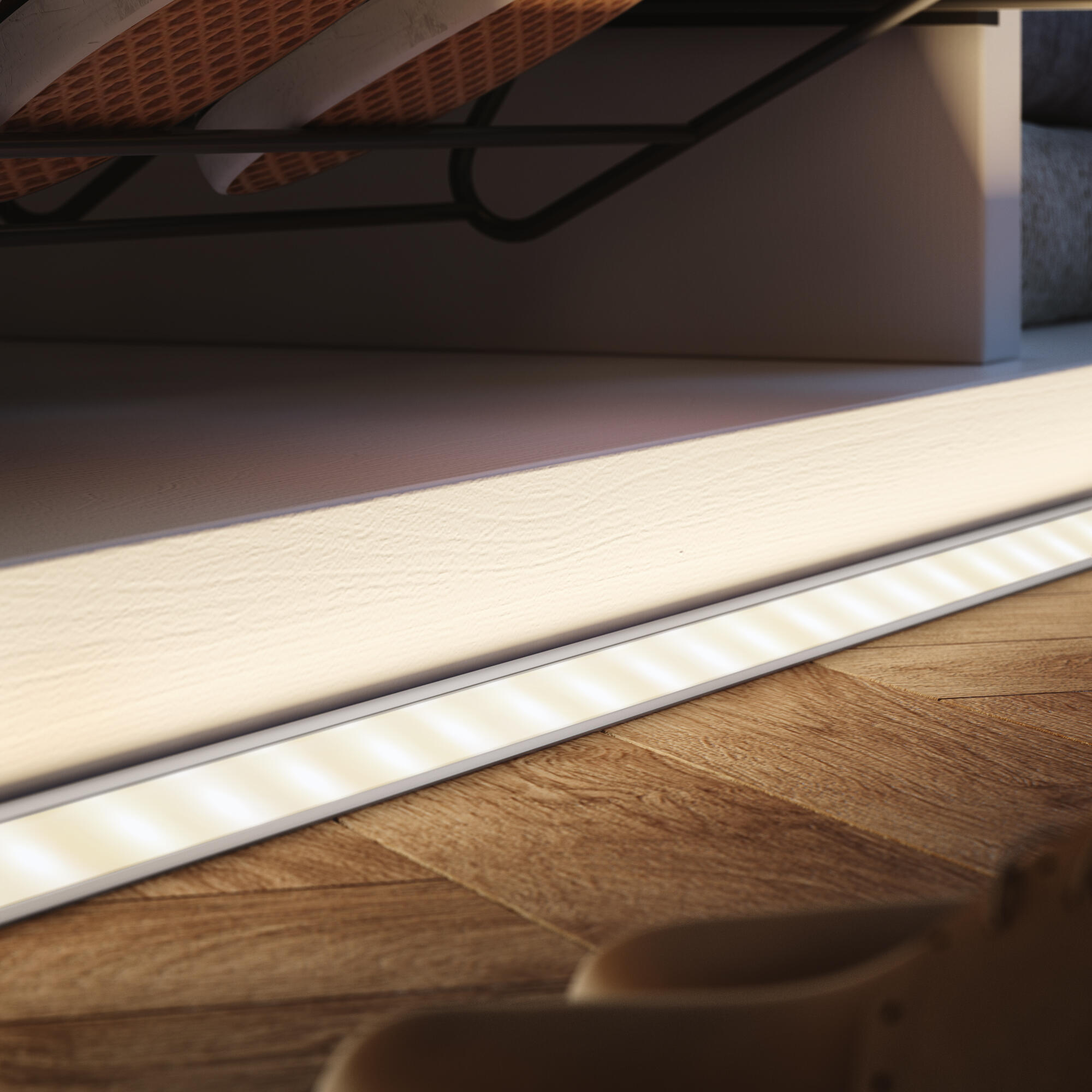 Profilé angle 2 mètres pour ruban LED, argent, INSPIRE - 2