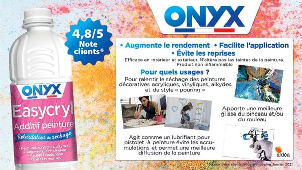 Eau Oxygénée 12% Onyx gamme Bricolage - 1L