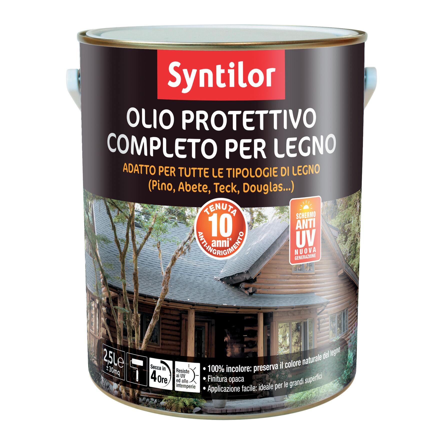 Xyladecor, Olio Di Legno Da Giardino, 2,5 Litri, Colore Rossastro Etichetta In Lingua Non Garantita 192815 - Foto 5