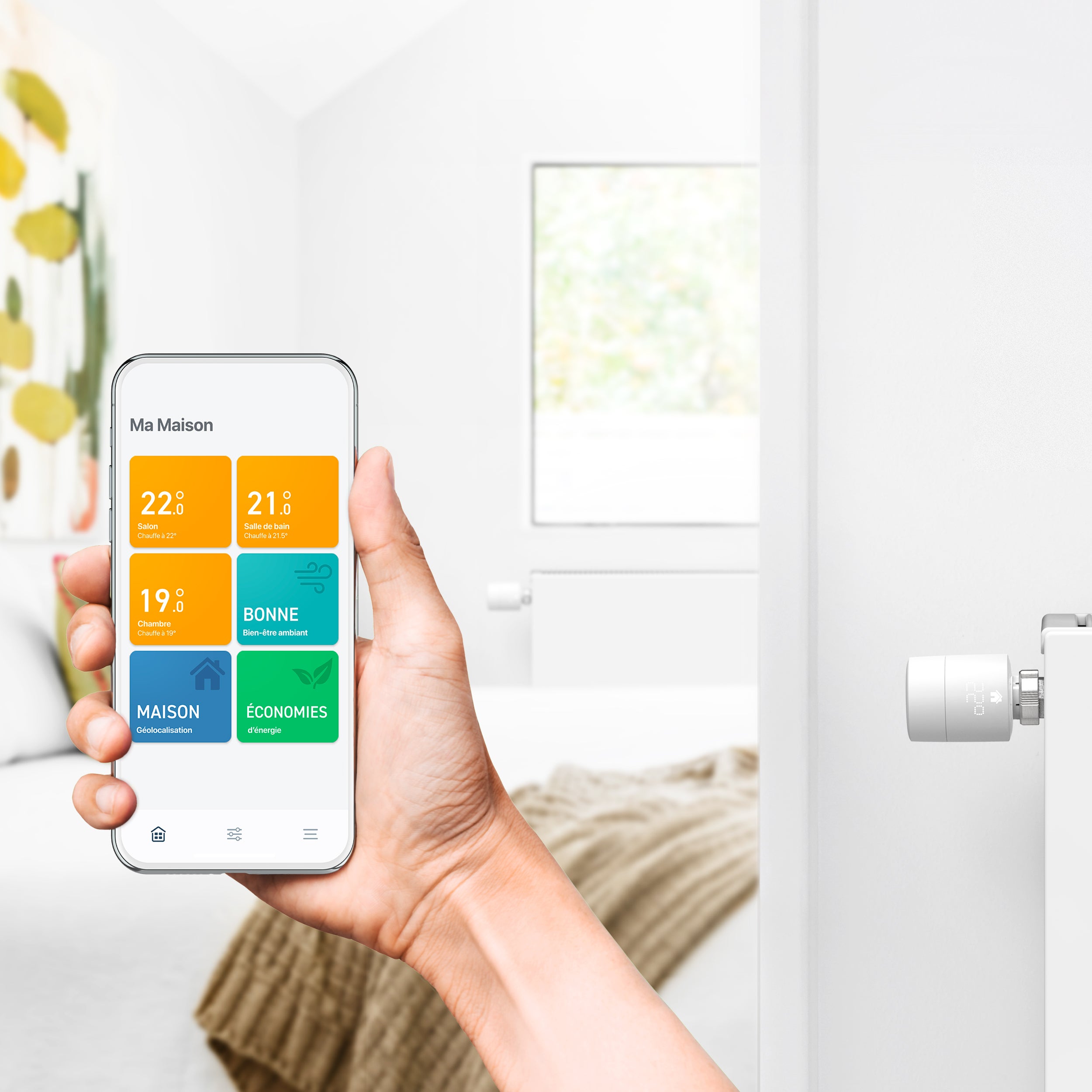 Têtes Thermostatiques intelligentes - Quattro Pack TADO - 3