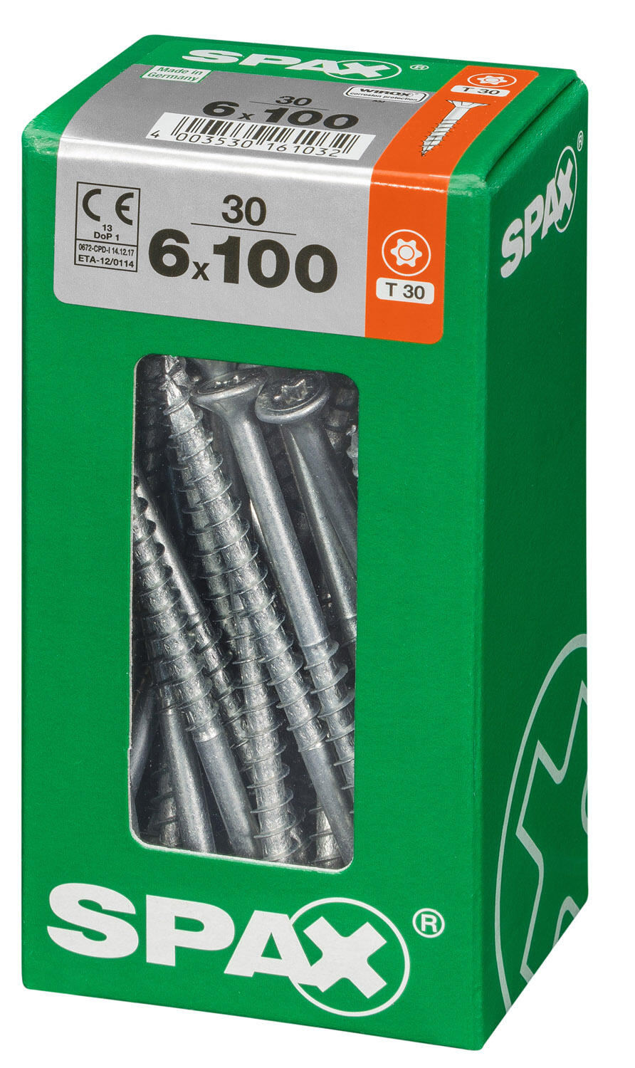 30 vis acier tête fraisée t-star+ SPAX, Ø6 x L.100 mm - 3