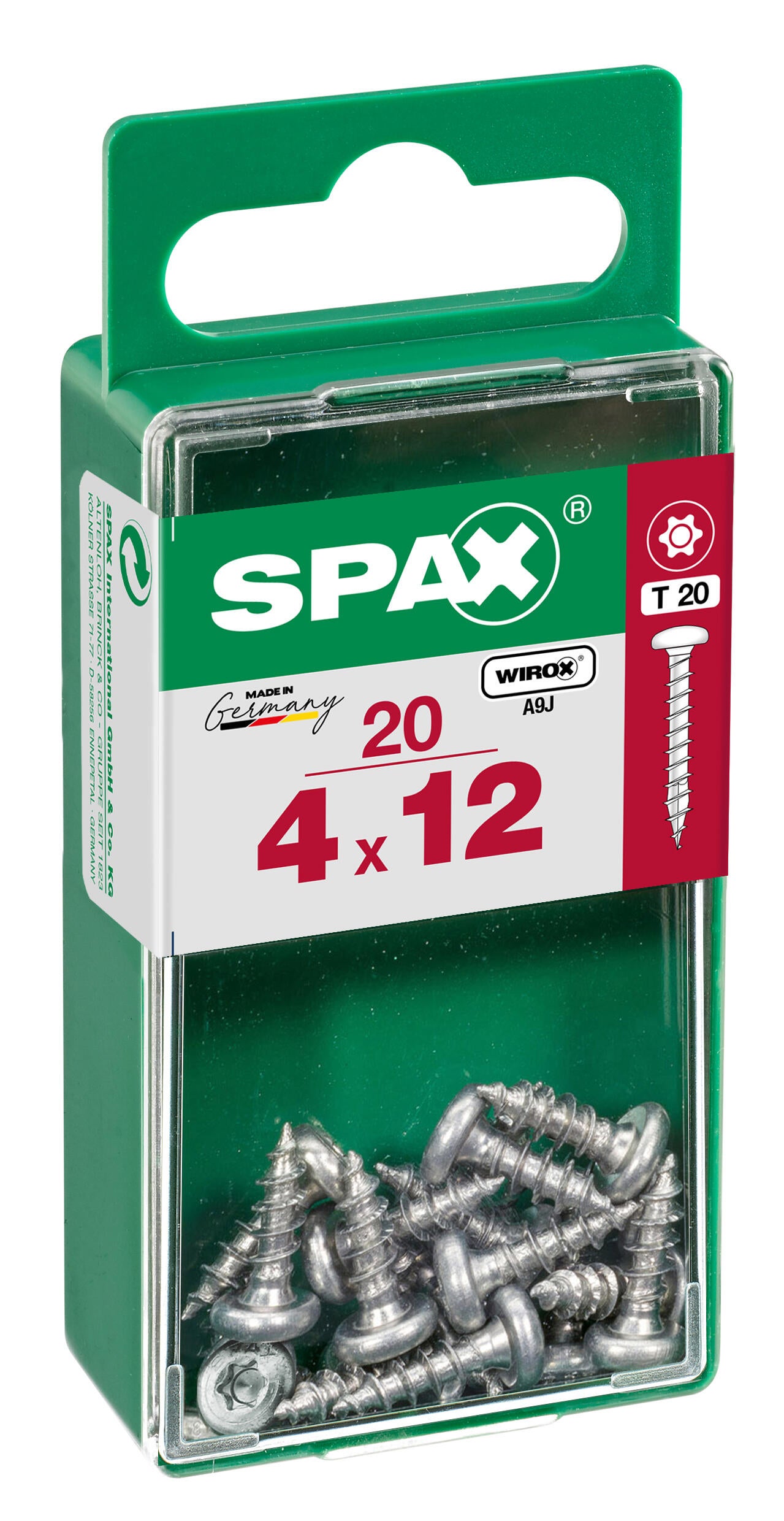 20 tornillo SPAX t-star+ con cabeza redonda, ø 4mm y 12 mm - 3