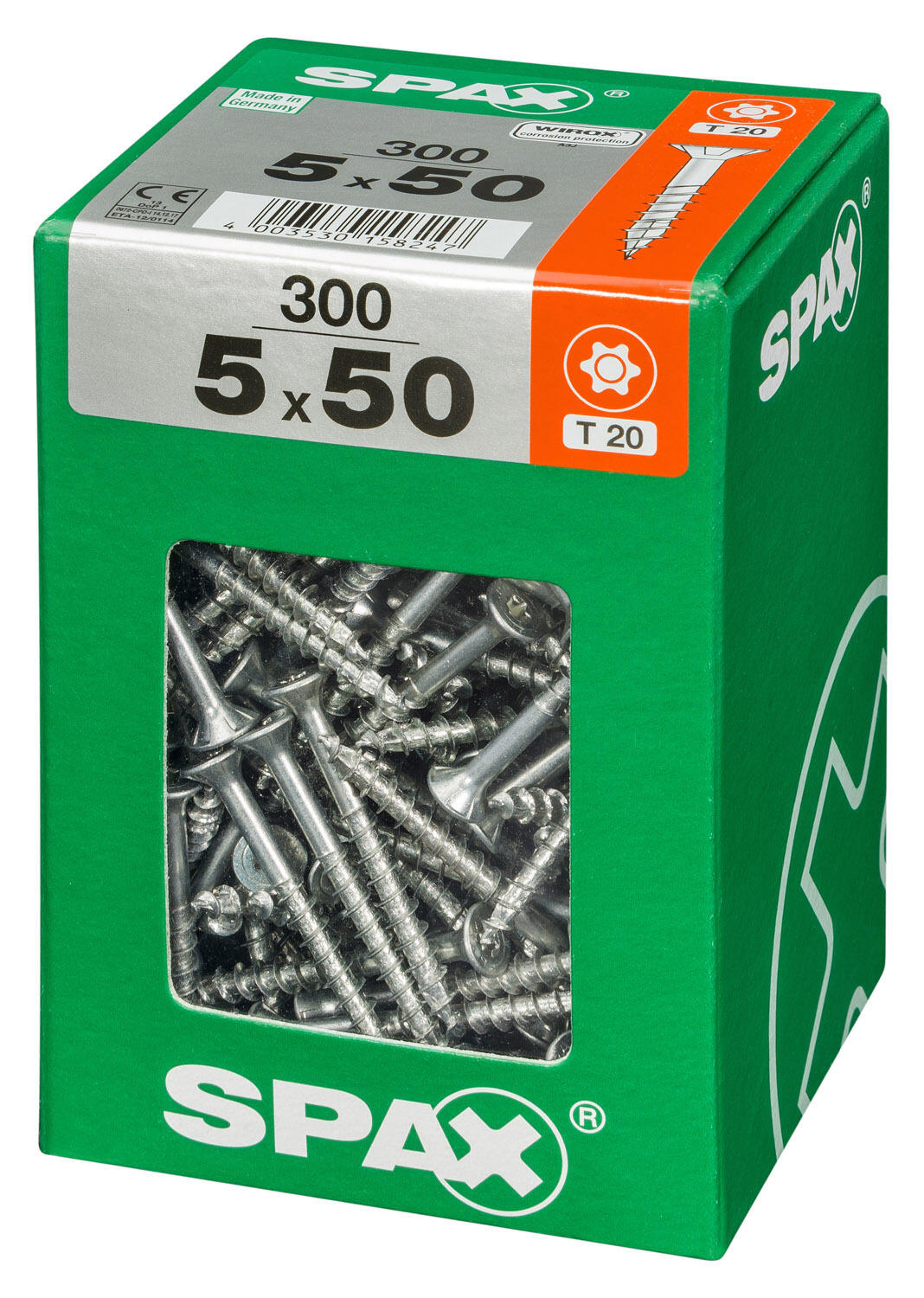 300 vis acier tête fraisée t-star+ SPAX, Ø5 x L.50 mm - 3