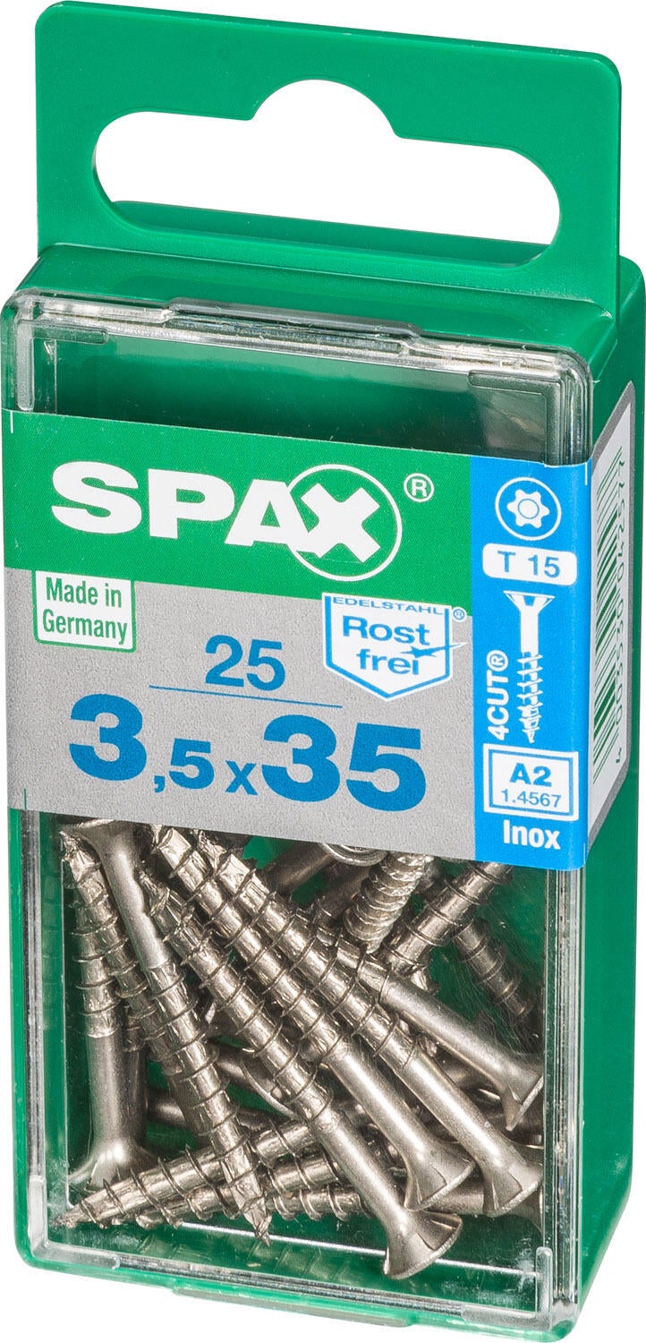 SPAX Viti Per Facciata, 4,5 X 70 Mm, 100 Pezzi, Filettatura Parziale, Testa Svasata, T-STAR Plus T20, Punta CUT, Acciaio Inox A2 BLAX – 25170404507021 - Foto 10