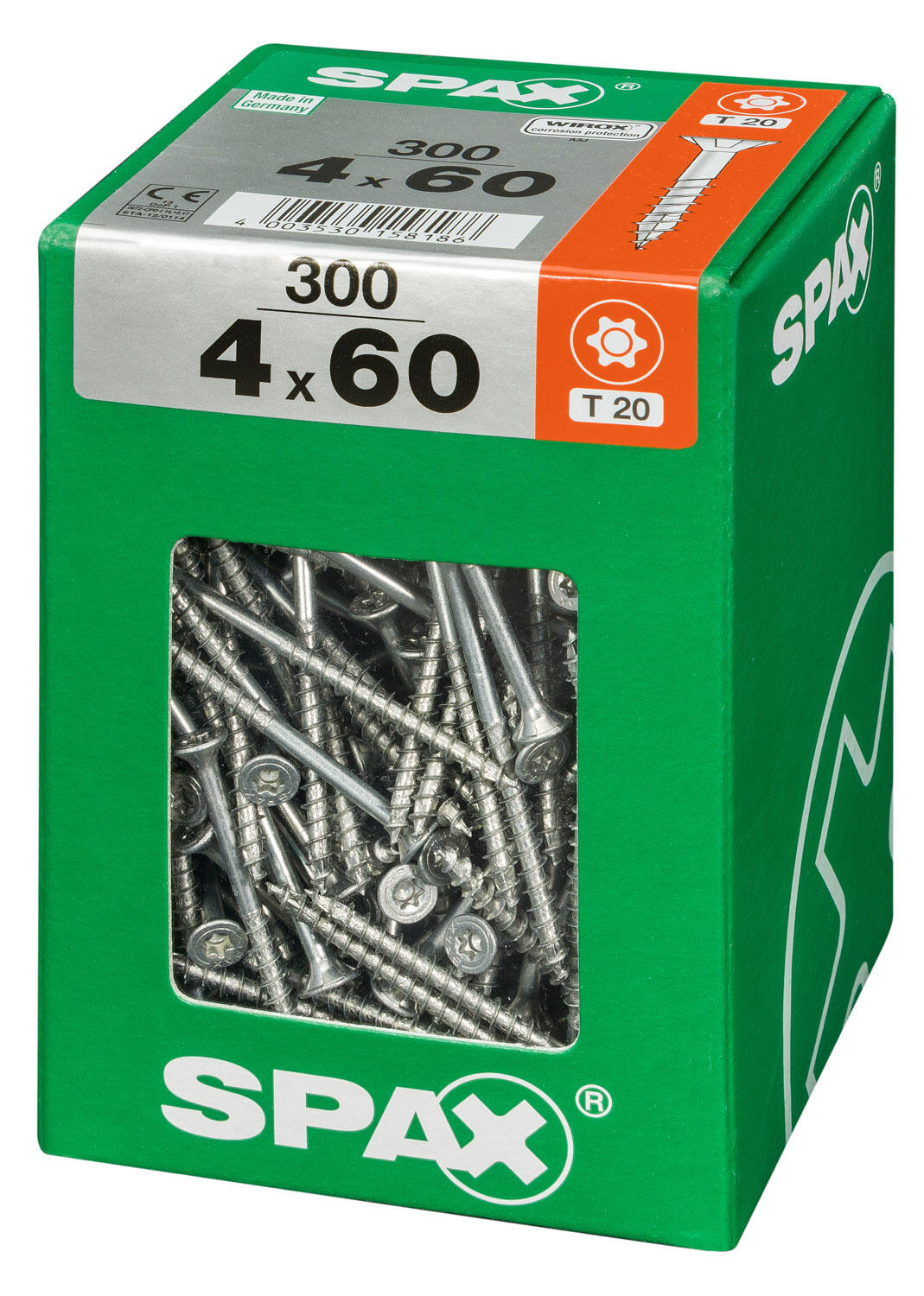 300 vis acier tête fraisée t-star+ SPAX, Ø4 x L.60 mm - 3