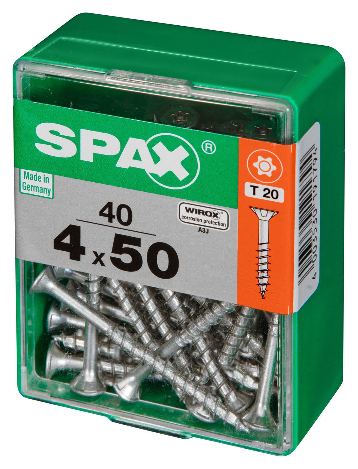 40 vis acier tête fraisée t-star+ SPAX, Ø4 x L.50 mm - 3