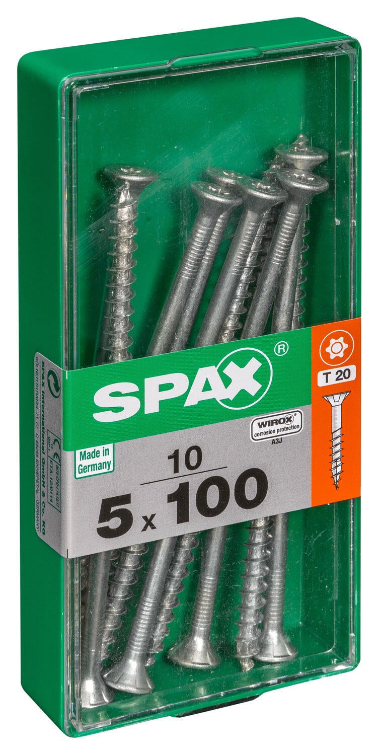 10 vis acier tête fraisée t-star+ SPAX, Ø5 x L.100 mm - 2