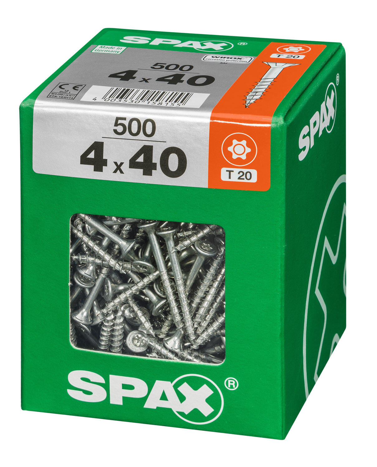 500 vis acier tête fraisée t-star+ SPAX, Ø4 x L.40 mm - 3
