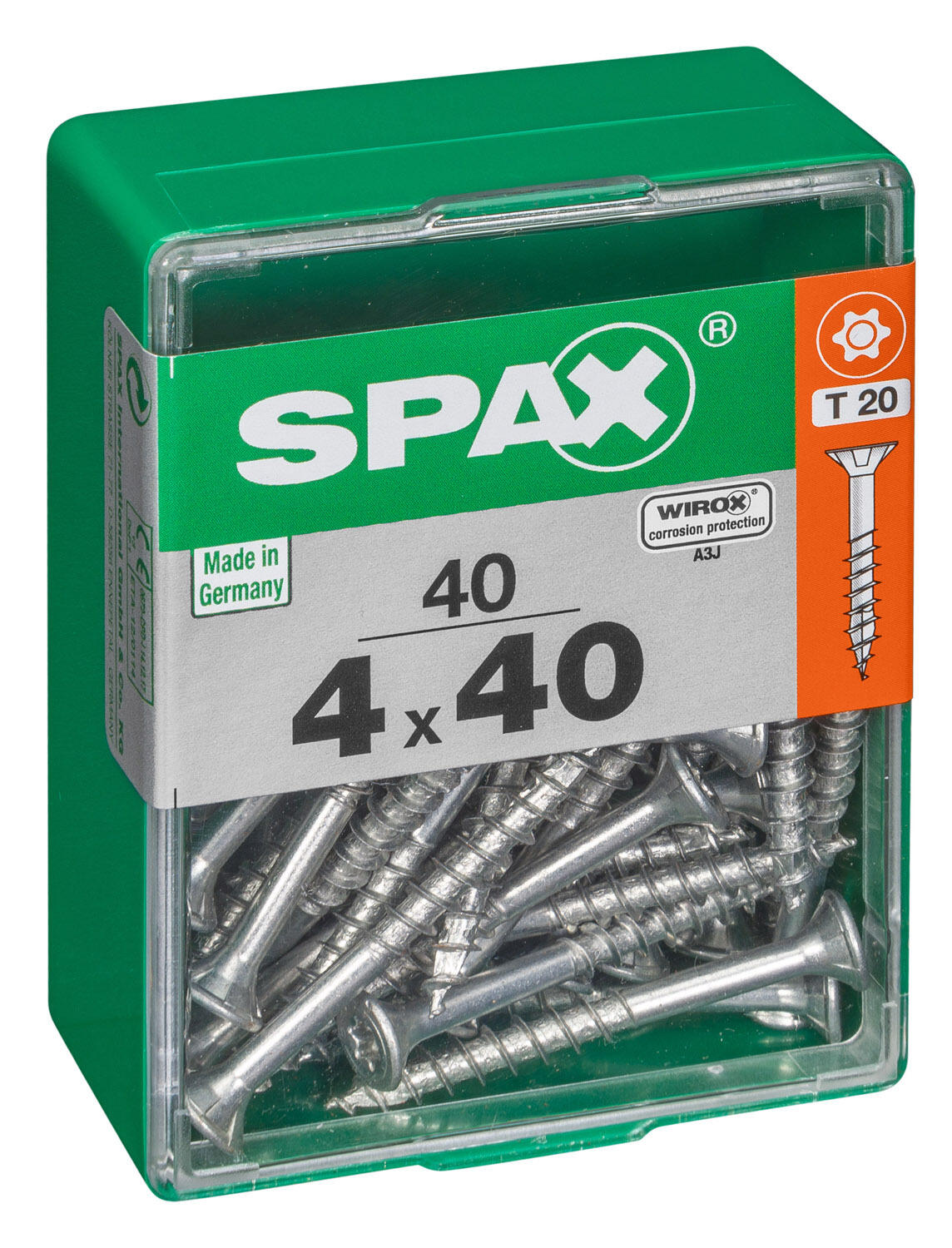 40 vis acier tête fraisée t-star+ SPAX, Ø4 x L.40 mm - 2
