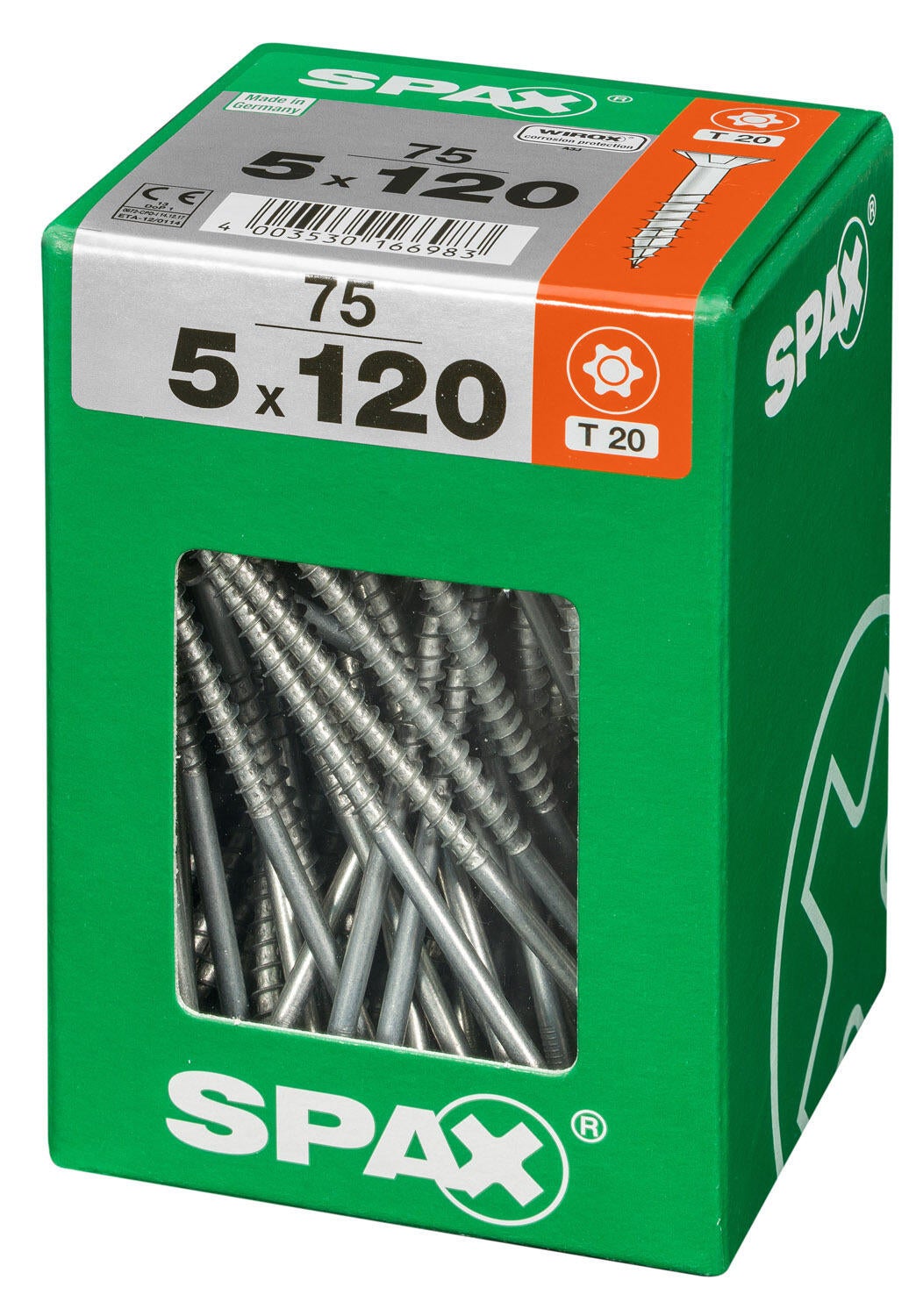 75 vis acier tête fraisée t-star+ SPAX, Ø5 x L.120 mm - 3