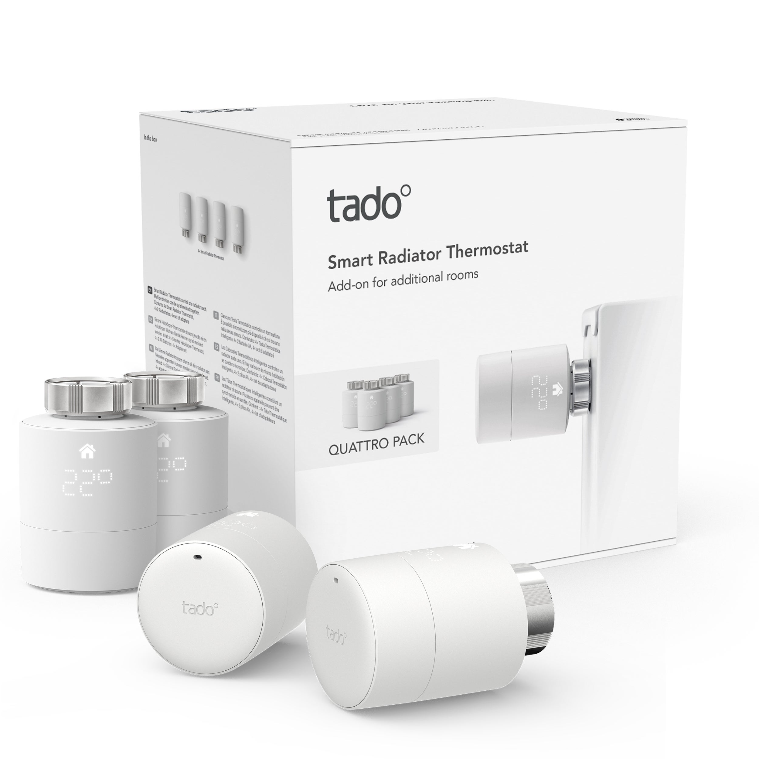 Têtes Thermostatiques intelligentes - Quattro Pack TADO - 6