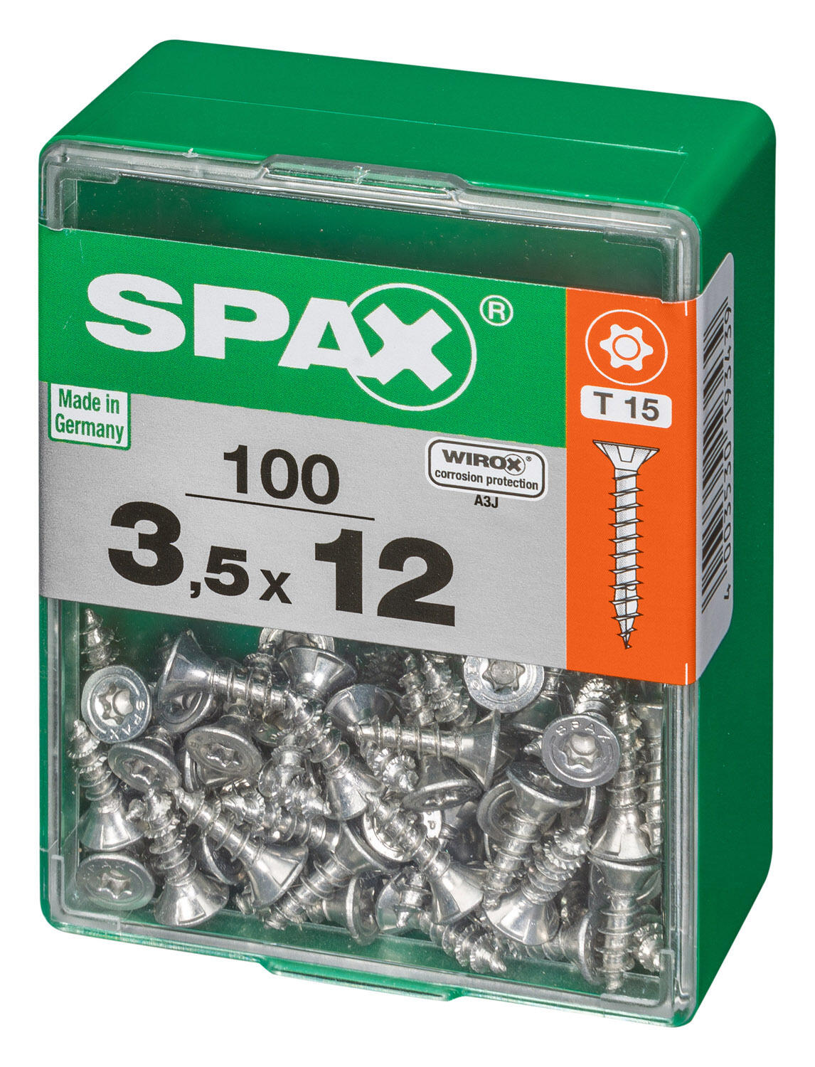 Vite SPAX testa svasata T20 in acciaio wirox Ø3.5XL12 mm, 100 pezzi - 3
