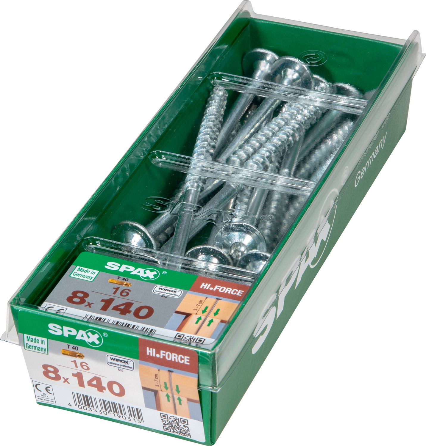 16 vis acier tête de disque extra large t-star+ SPAX, Ø8 x L.140 mm - 3