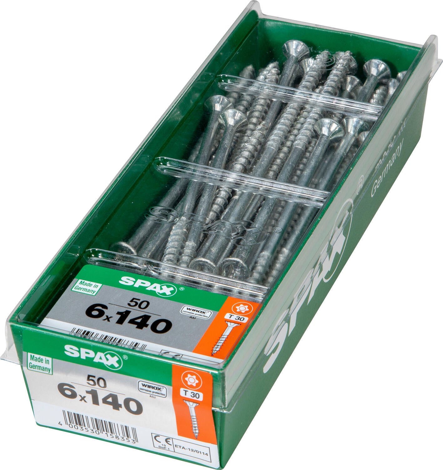 50 vis acier tête fraisée t-star+ SPAX, Ø6 x L.140 mm - 2