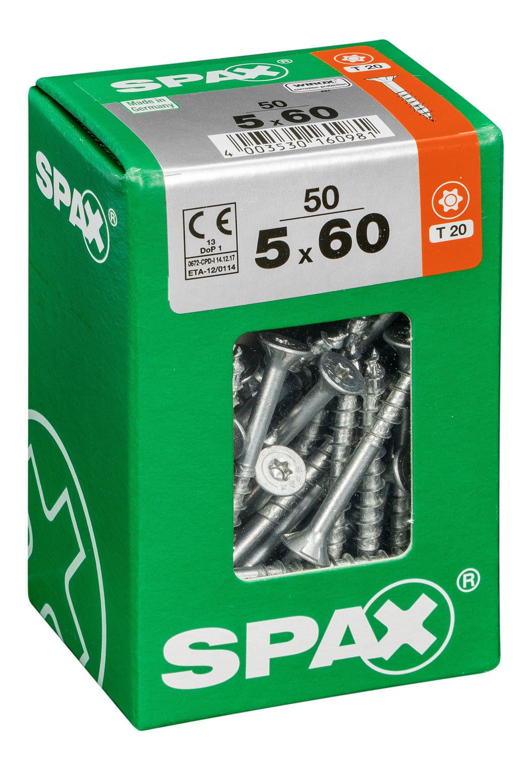 50 vis acier tête fraisée t-star+ SPAX, Ø5 x L.60 mm - 3