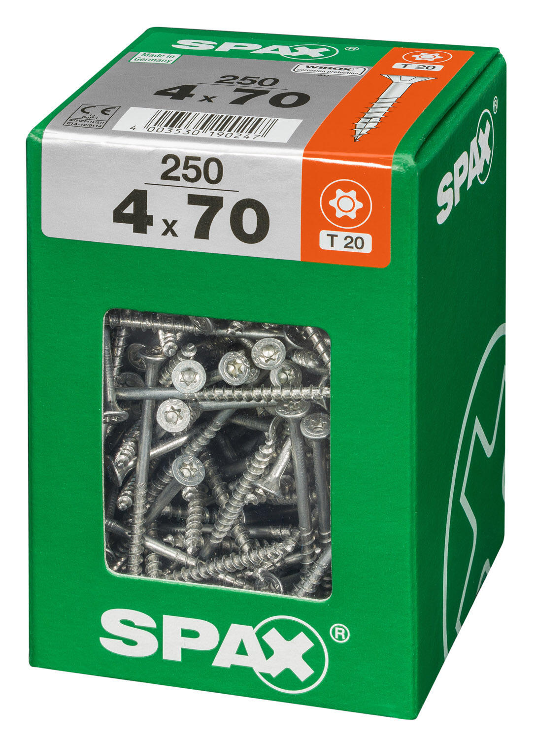 250 vis acier tête fraisée t-star+ SPAX, Ø4 x L.70 mm - 3