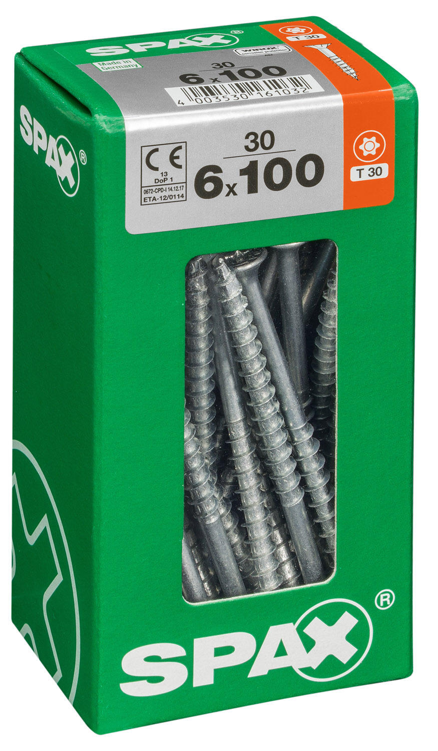 30 vis acier tête fraisée t-star+ SPAX, Ø6 x L.100 mm - 2