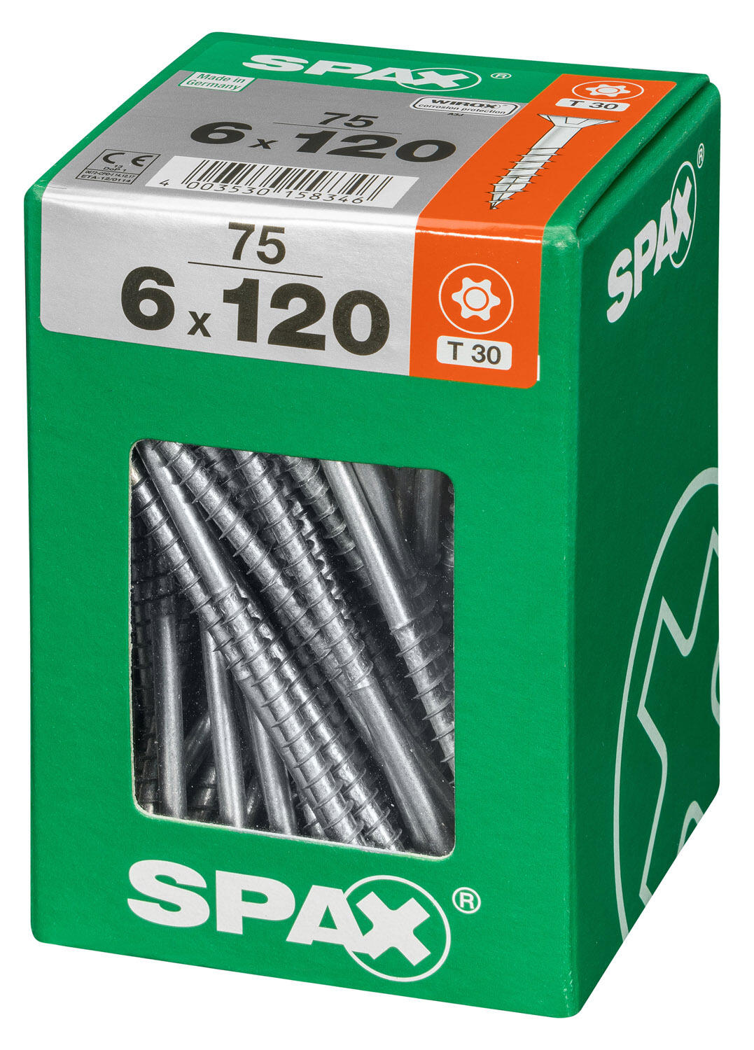 75 vis acier tête fraisée t-star+ SPAX, Ø6 x L.120 mm - 3