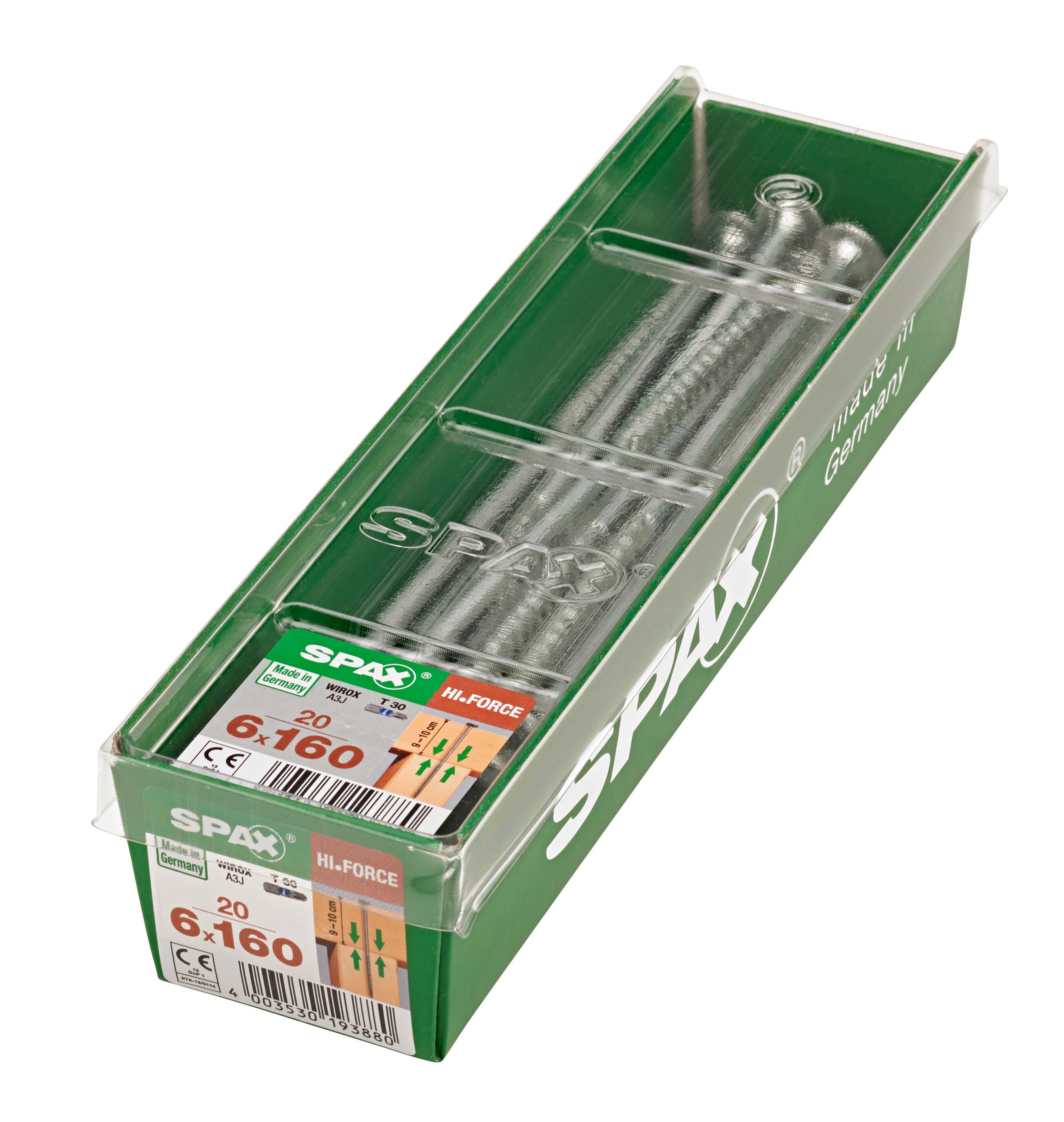 20 vis acier tête de disque extra large t-star+ SPAX, Ø6 x L.160 mm - 4