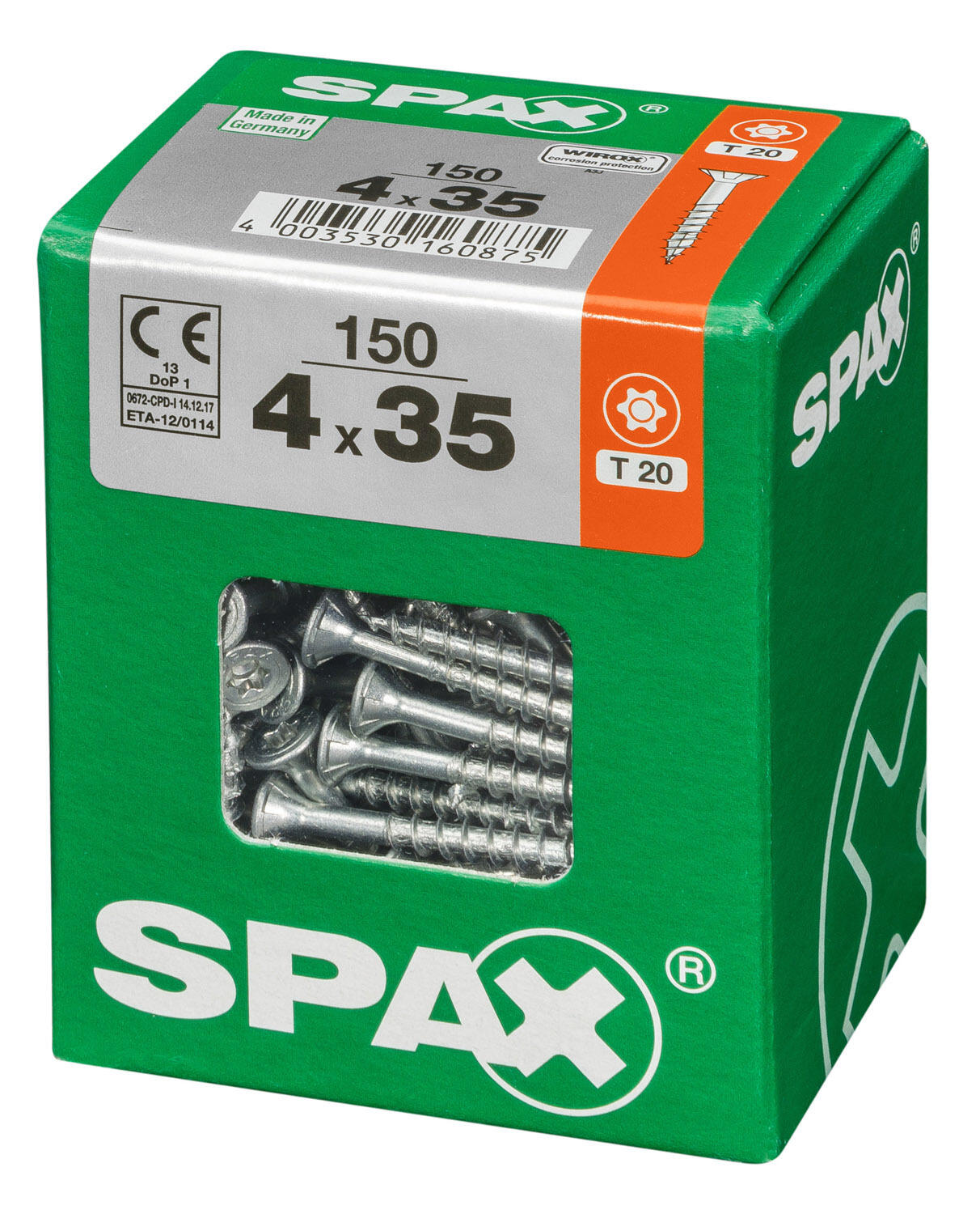 150 vis acier tête fraisée t-star+ SPAX, Ø4 x L.35 mm - 3