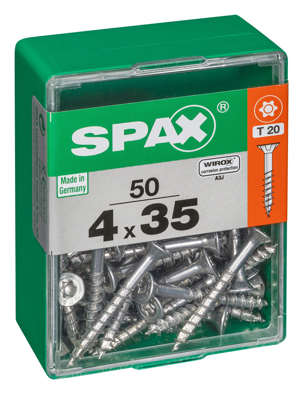 50 vis acier tête fraisée t-star+ SPAX, Ø4 x L.35 mm - 2