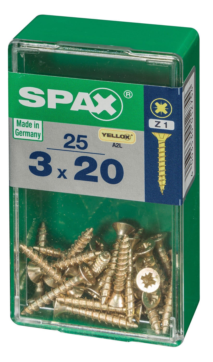 25 vis acier tête fraisée pozidriv SPAX, Ø3 x L.20 mm - 4