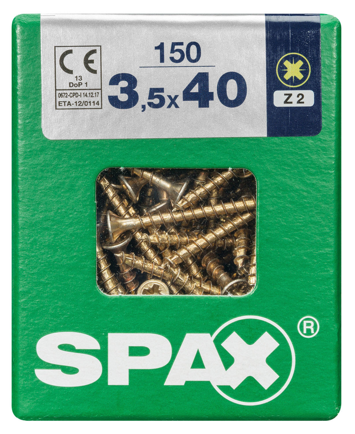 150 vis acier tête fraisée pozidriv SPAX, Ø3.5 x L.40 mm - 4