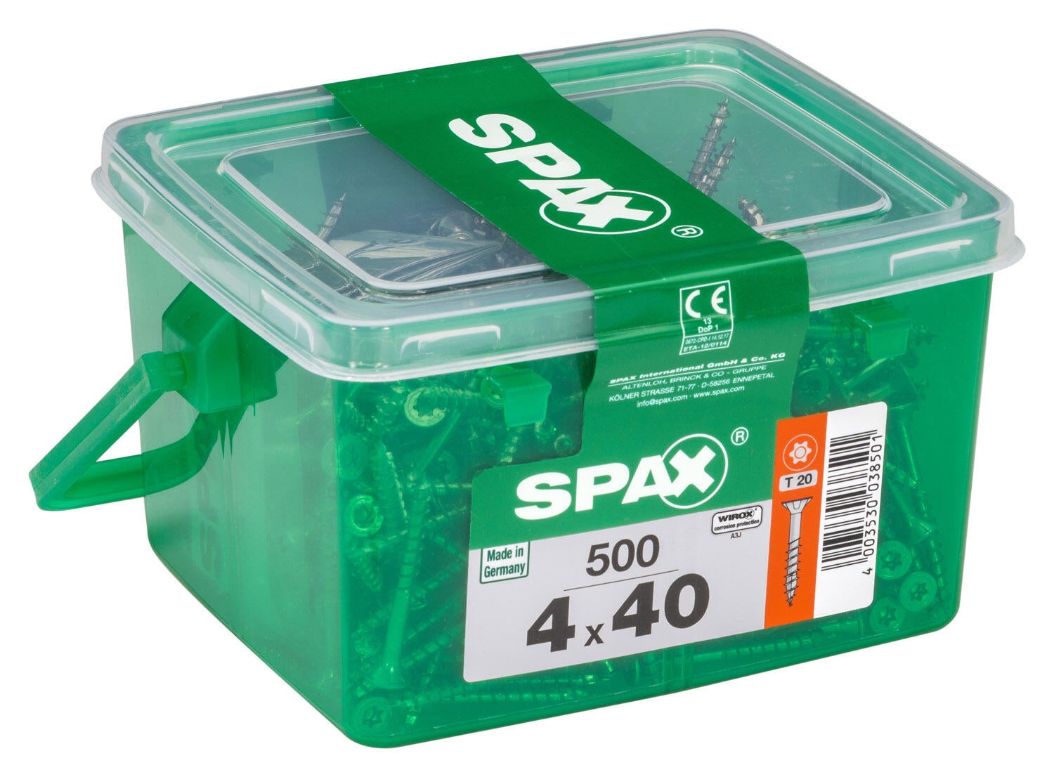 500 vis acier tête fraisée t-star+ SPAX, Ø4 x L.40 mm - 3