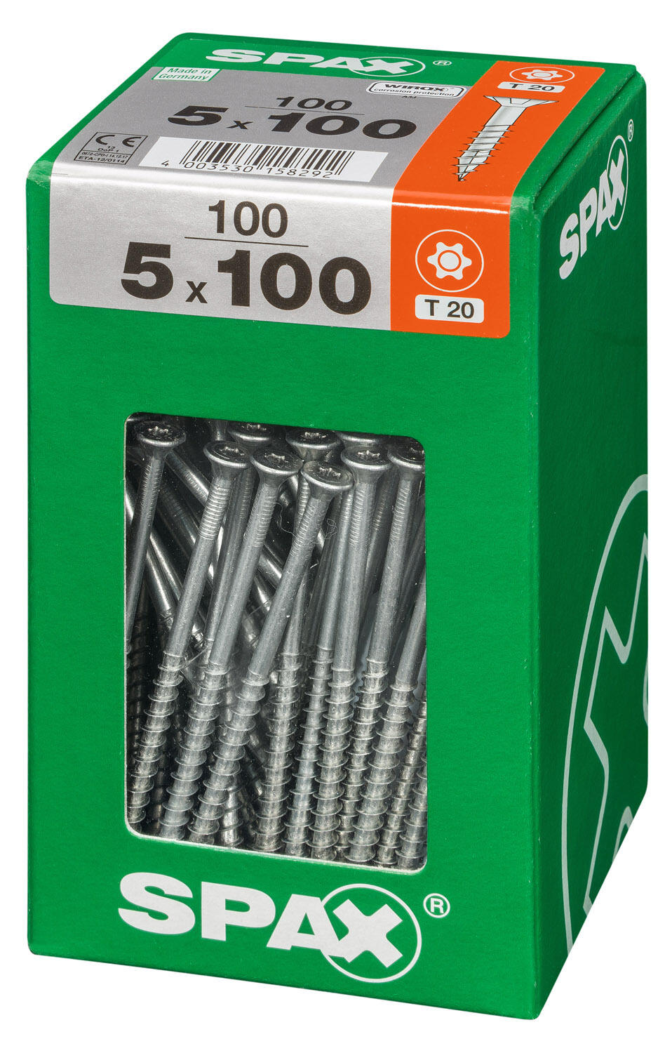 100 vis acier tête fraisée t-star+ SPAX, Ø5 x L.100 mm - 3