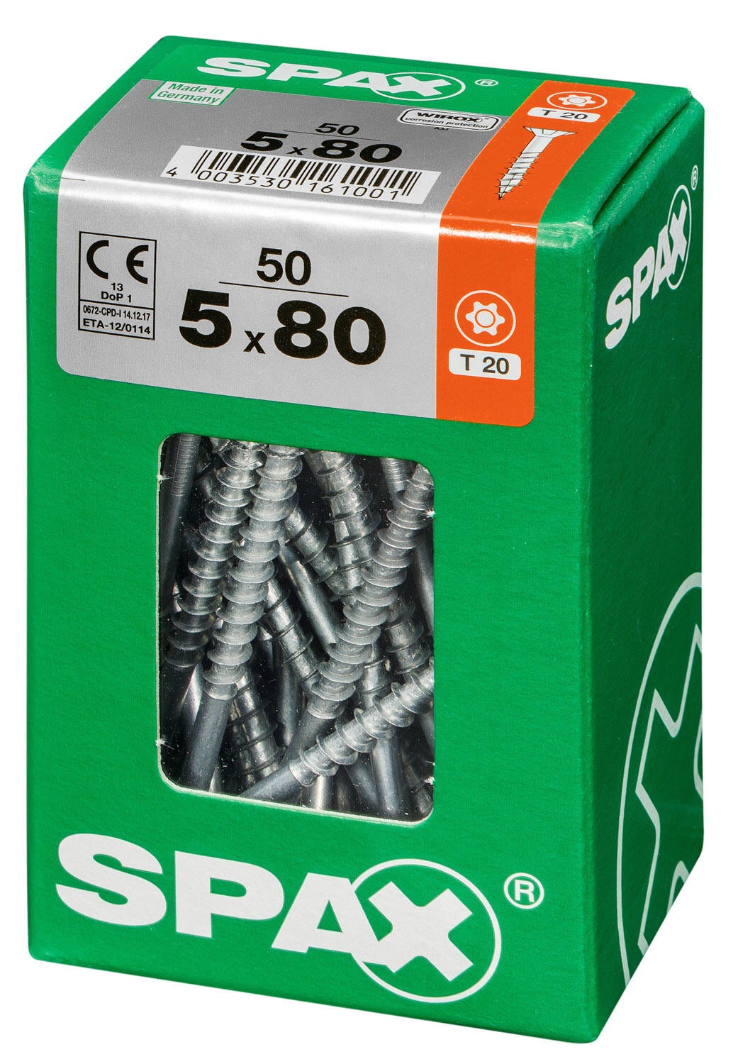 50 vis acier tête fraisée t-star+ SPAX, Ø5 x L.80 mm - 3