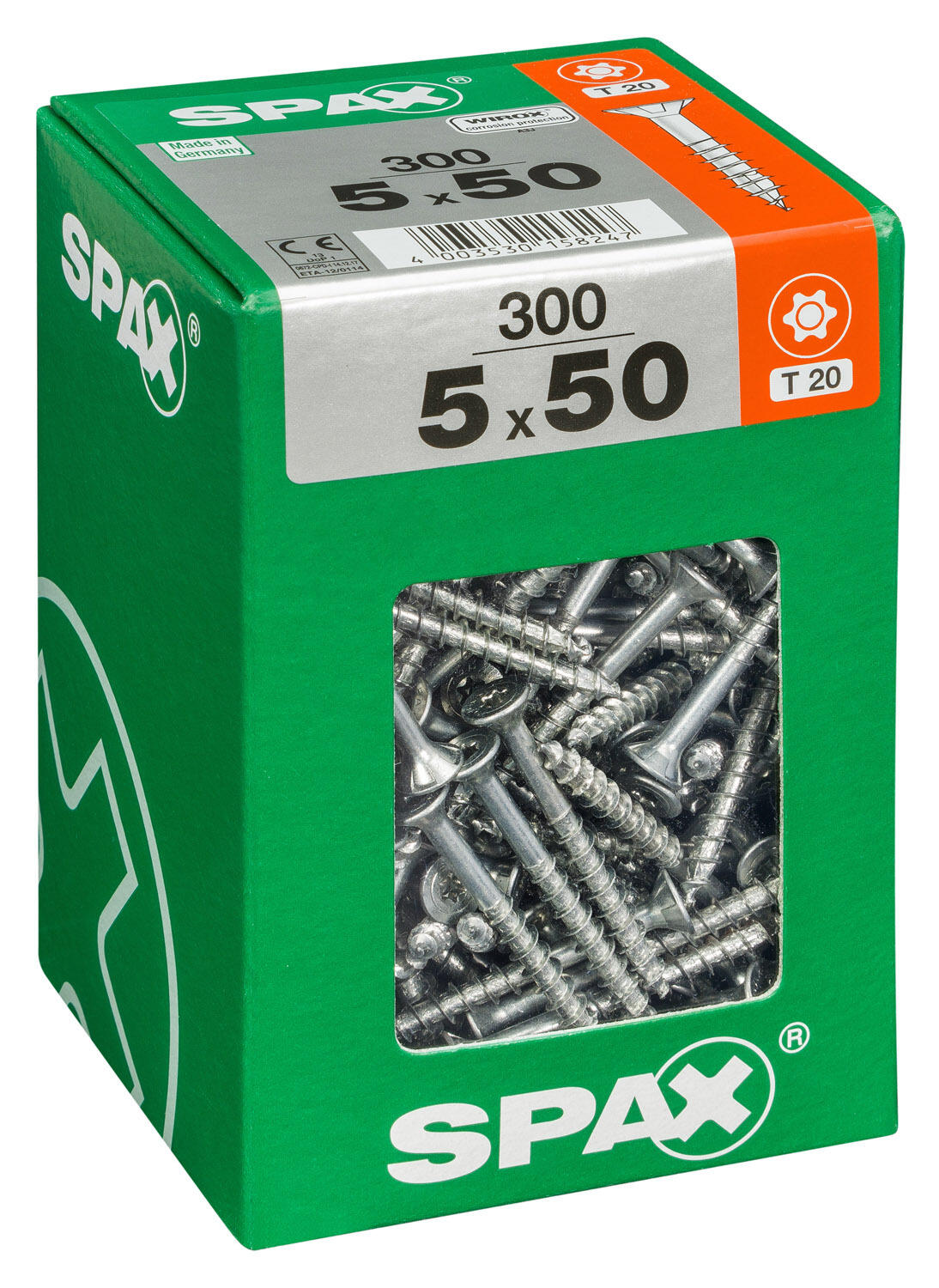 300 vis acier tête fraisée t-star+ SPAX, Ø5 x L.50 mm - 2