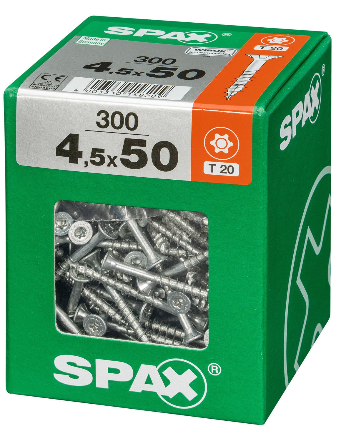 300 vis acier tête fraisée t-star+ SPAX, Ø4.5 x L.50 mm - 3