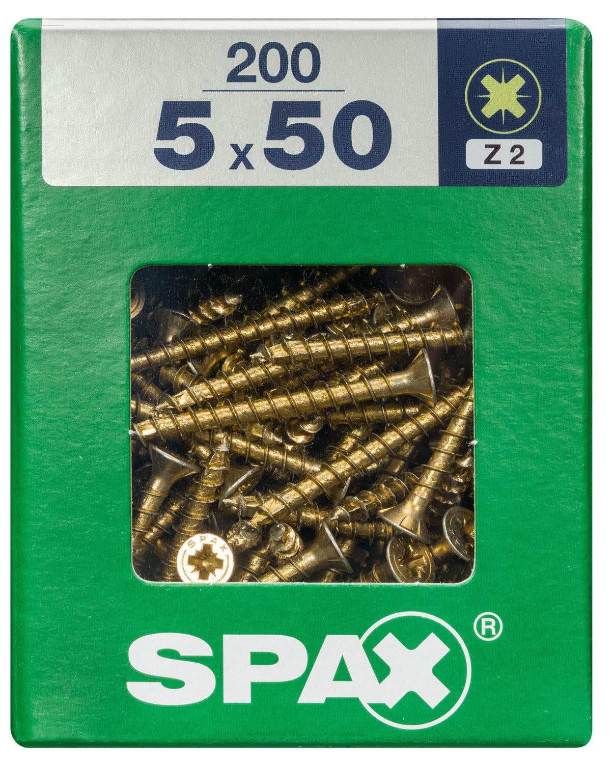 200 vis acier tête fraisée pozidriv SPAX, Ø5 x L.50 mm - 4