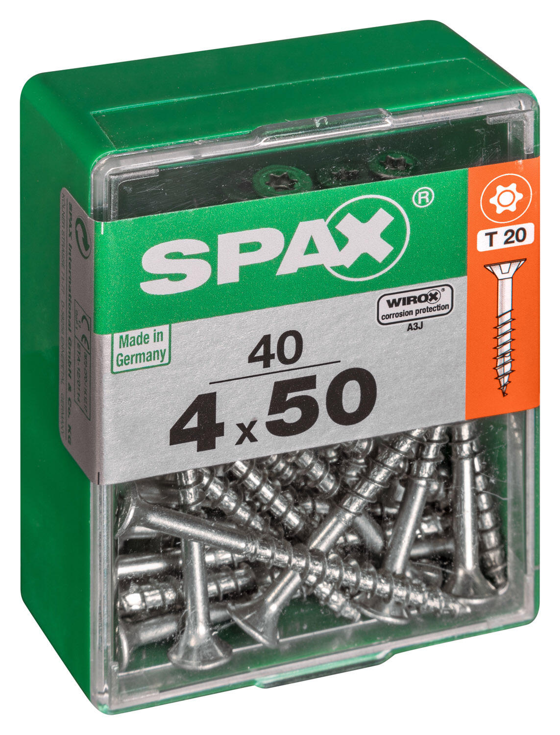 40 vis acier tête fraisée t-star+ SPAX, Ø4 x L.50 mm - 2