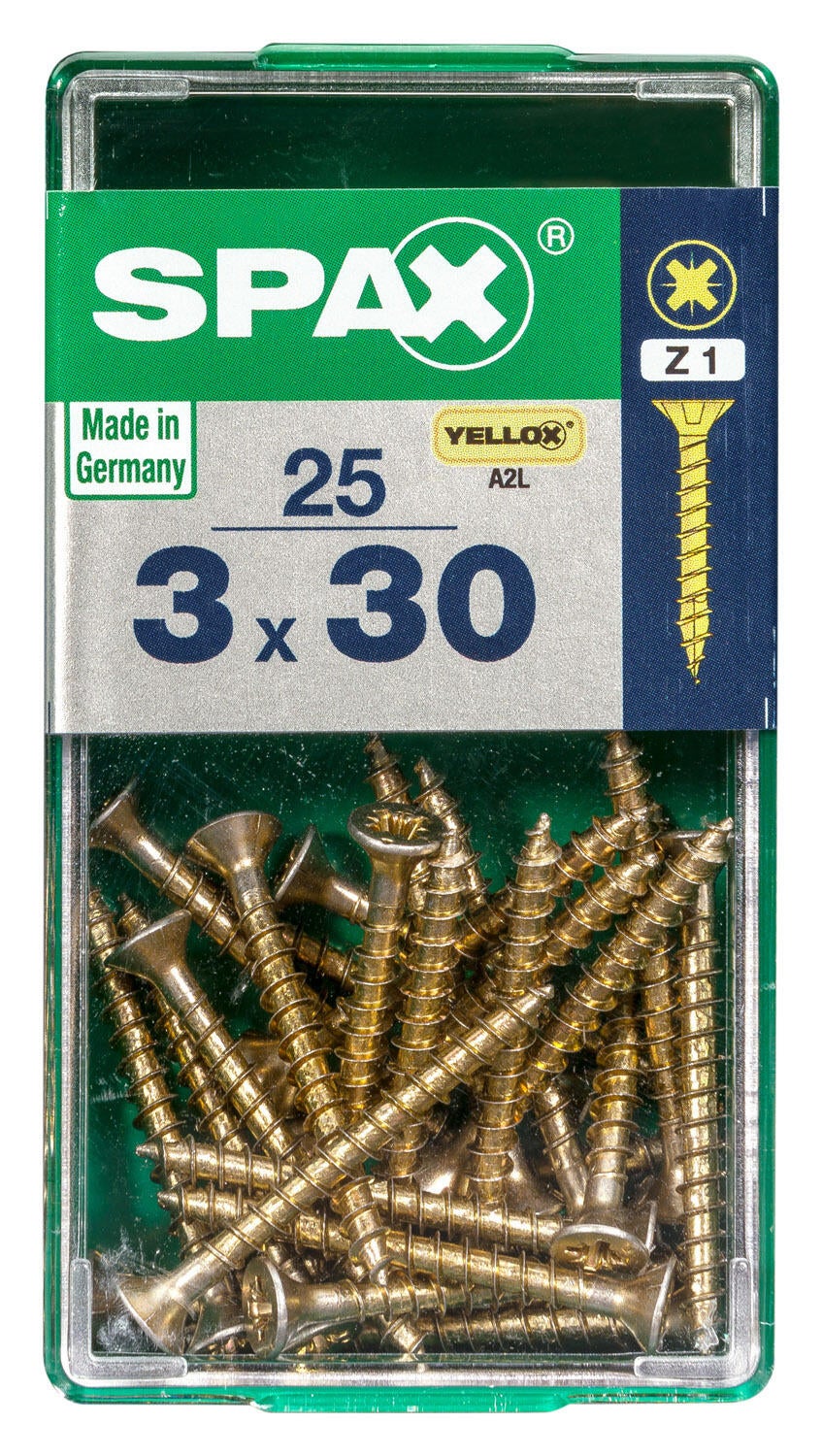 25 vis acier tête fraisée pozidriv SPAX, Ø3 x L.30 mm - 4