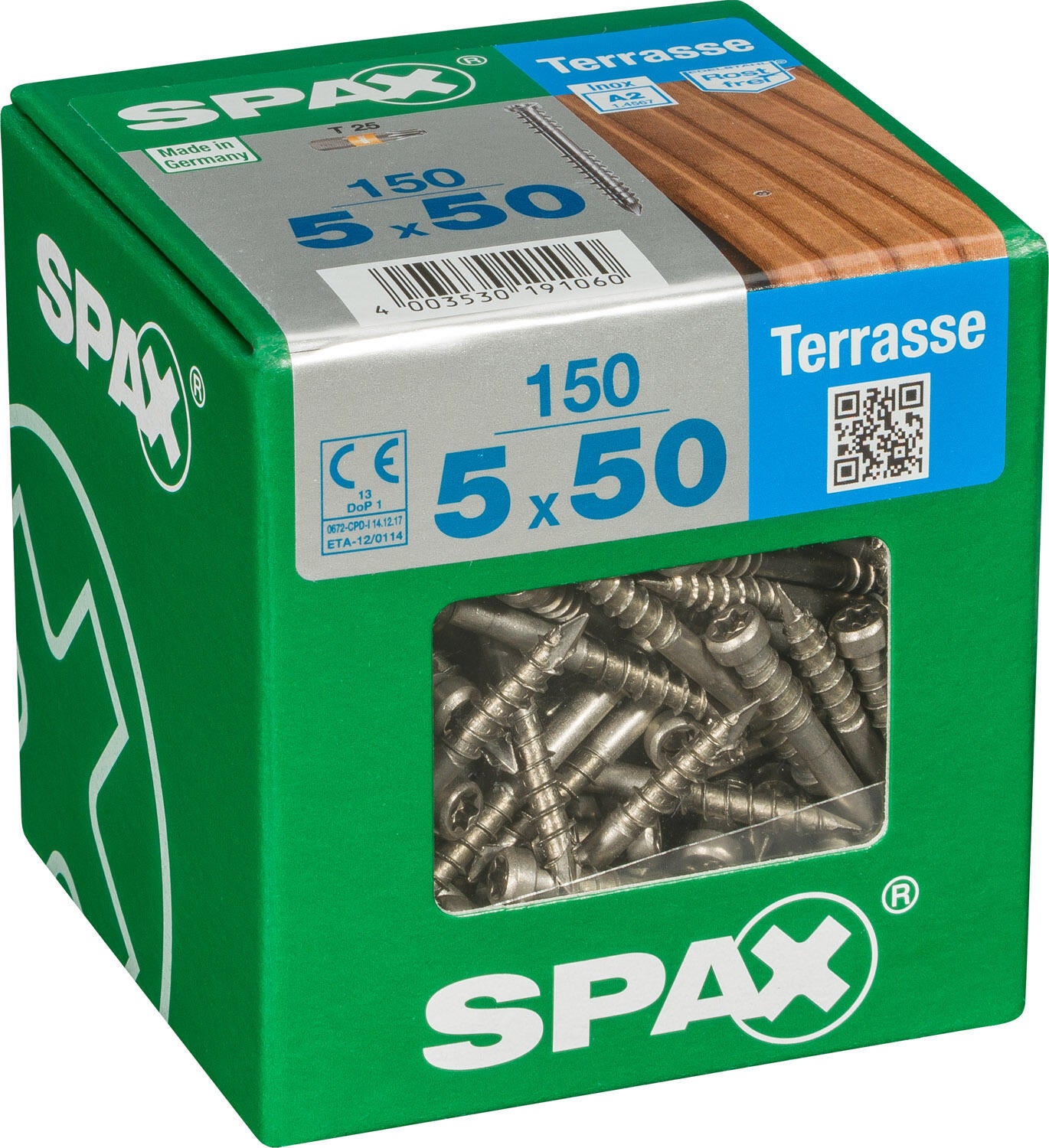 150 vis inox tête cylindrique t-star+ SPAX, Ø5 x L.50 mm - 2