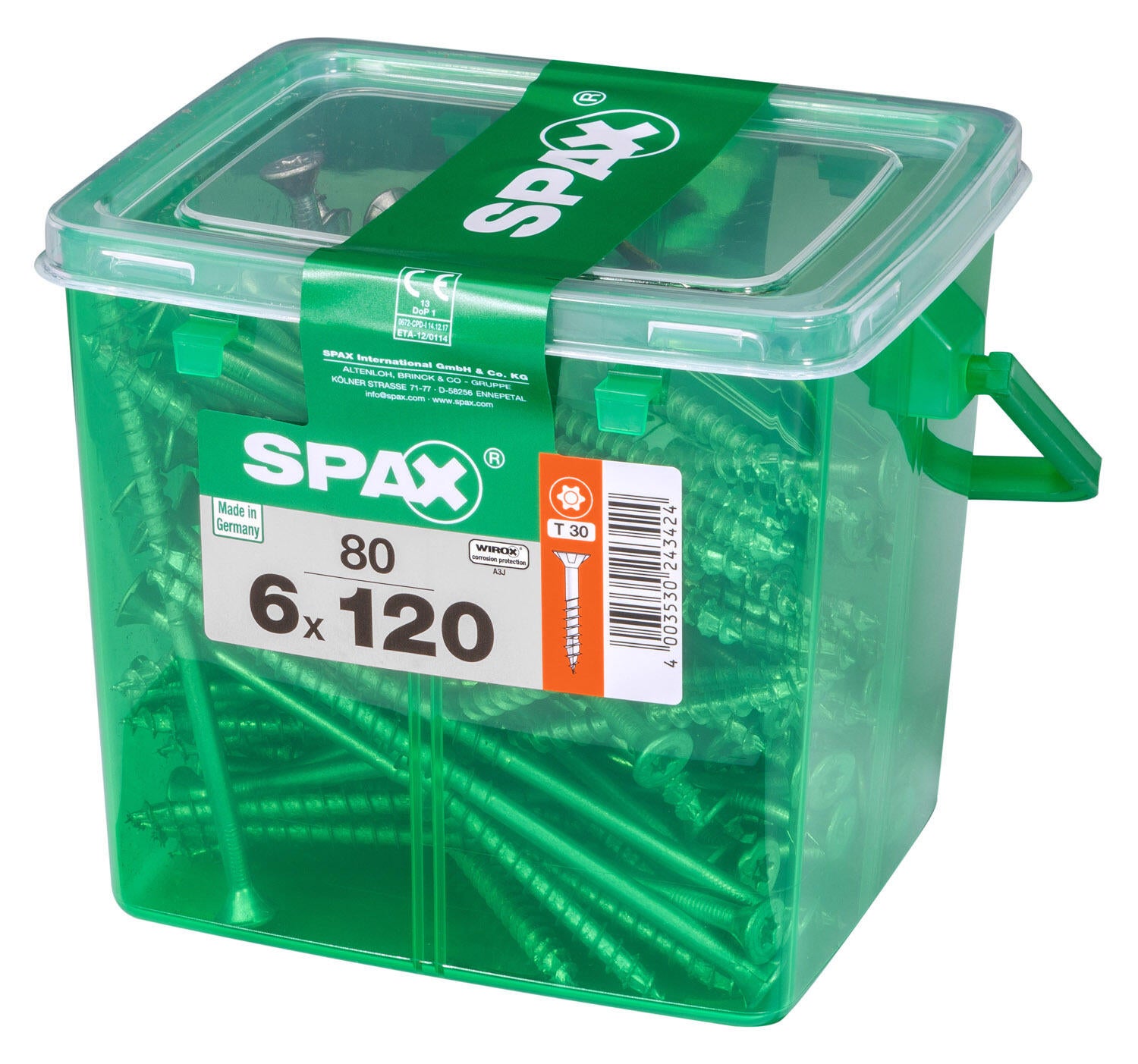 80 vis acier tête fraisée t-star+ SPAX, Ø6 x L.120 mm - 3