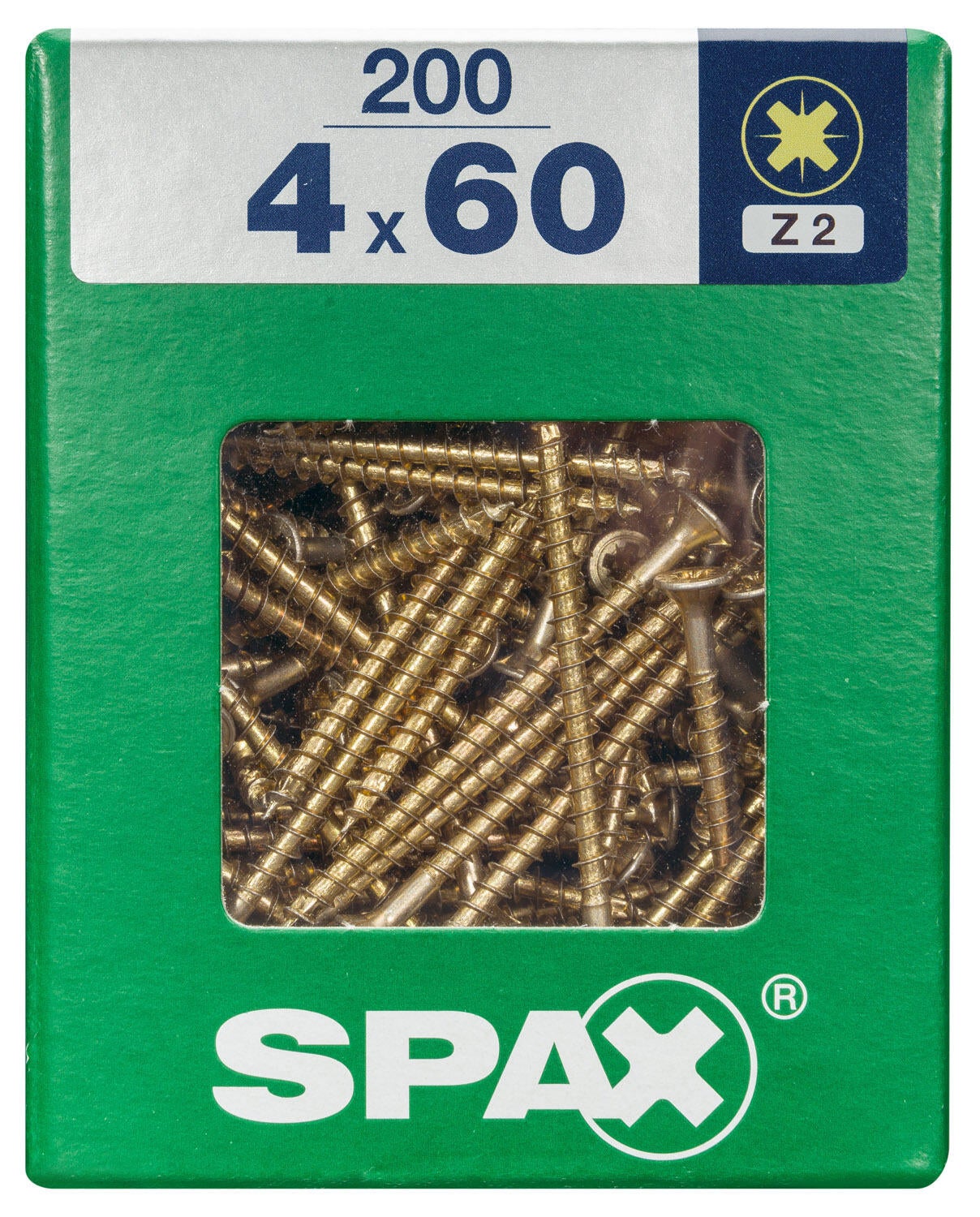 200 vis acier tête fraisée pozidriv SPAX, Ø4 x L.60 mm - 4