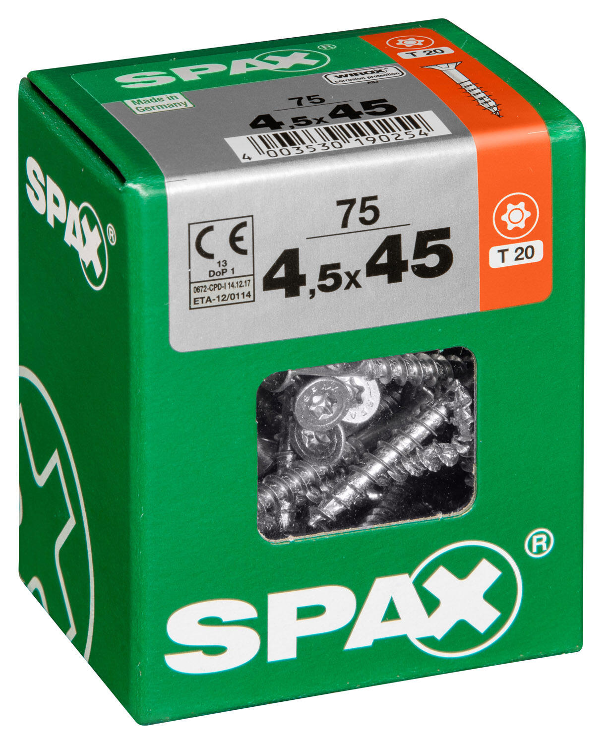 Vite SPAX testa svasata T20 in acciaio wirox Ø4.5XL45 mm, 75 pezzi - 4