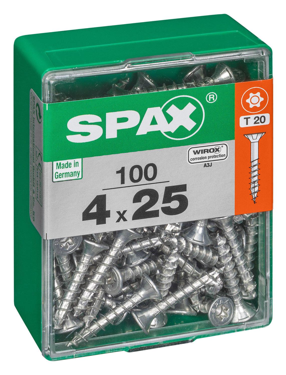 100 vis acier tête fraisée t-star+ SPAX, Ø4 x L.25 mm - 2