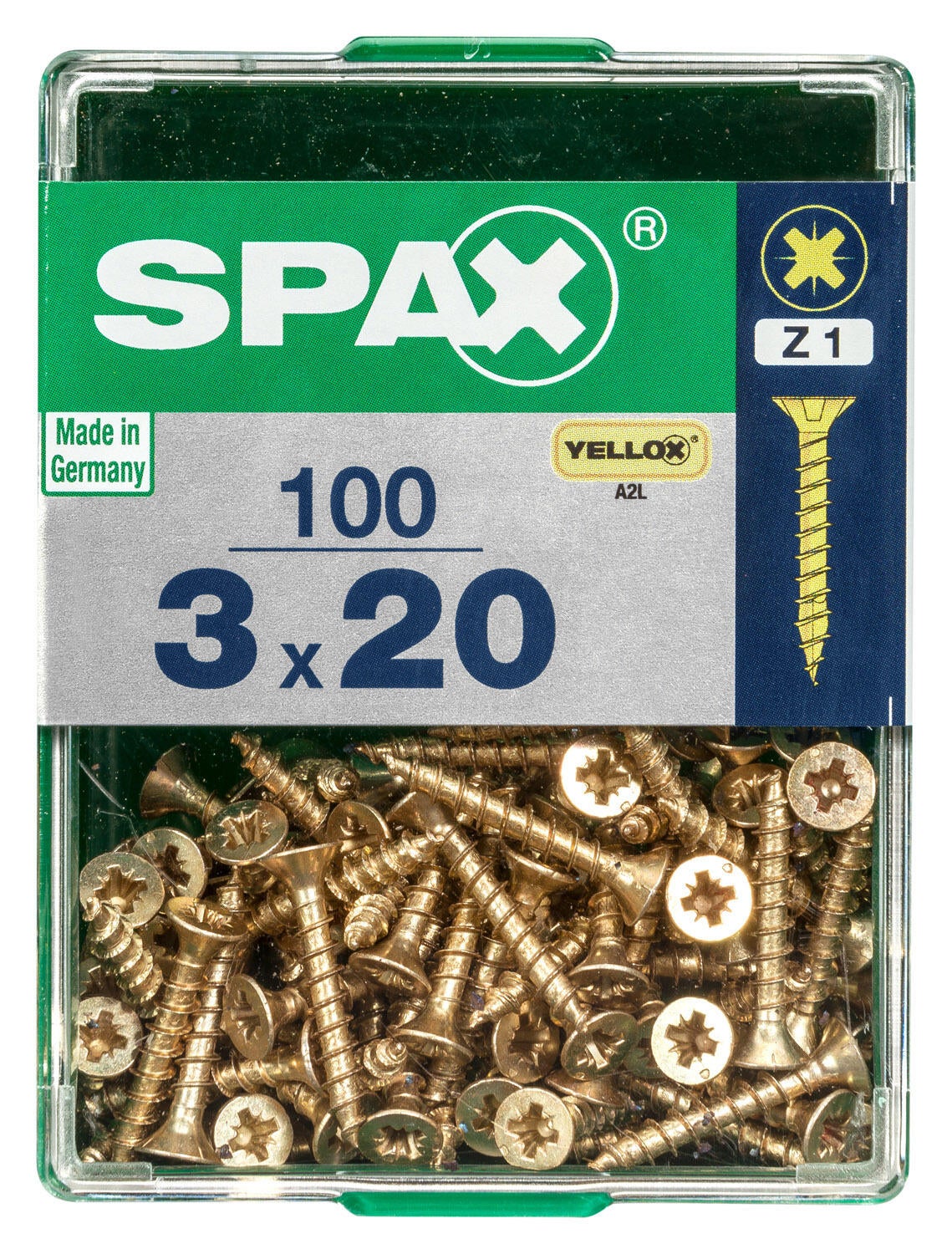 100 vis acier tête fraisée pozidriv SPAX, Ø3 x L.20 mm - 4