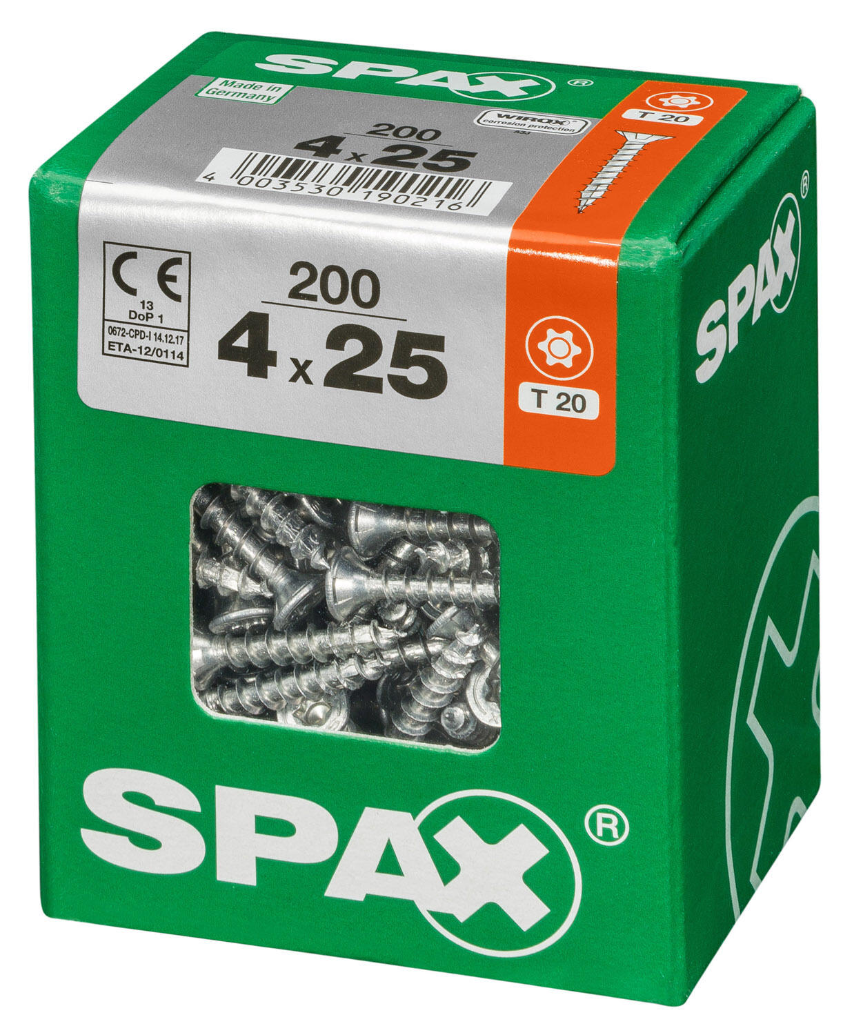 200 vis acier tête fraisée t-star+ SPAX, Ø4 x L.25 mm - 3